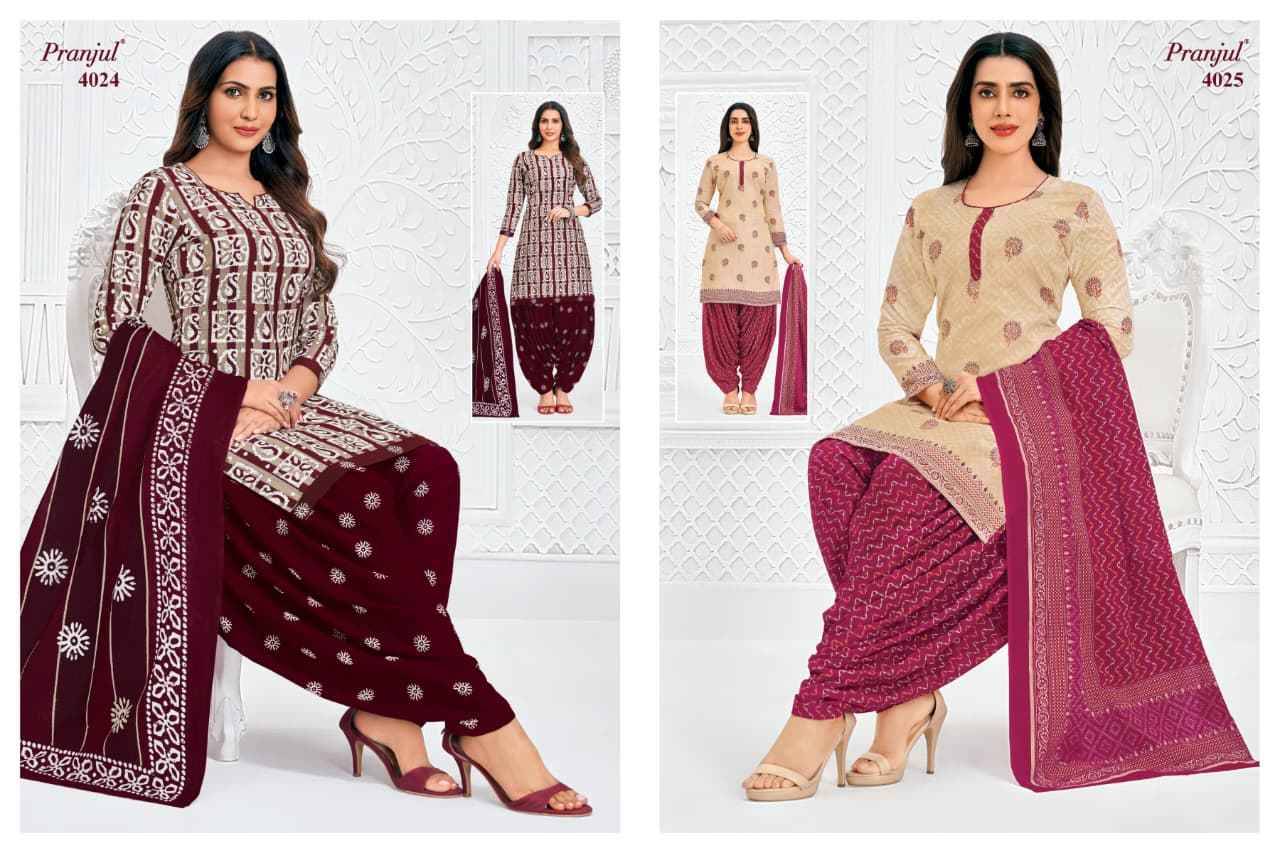 Pranjul Priyanshi Vol 40 Cotton Dress Material 36 pcs Catalog | Surat Wholesale Market