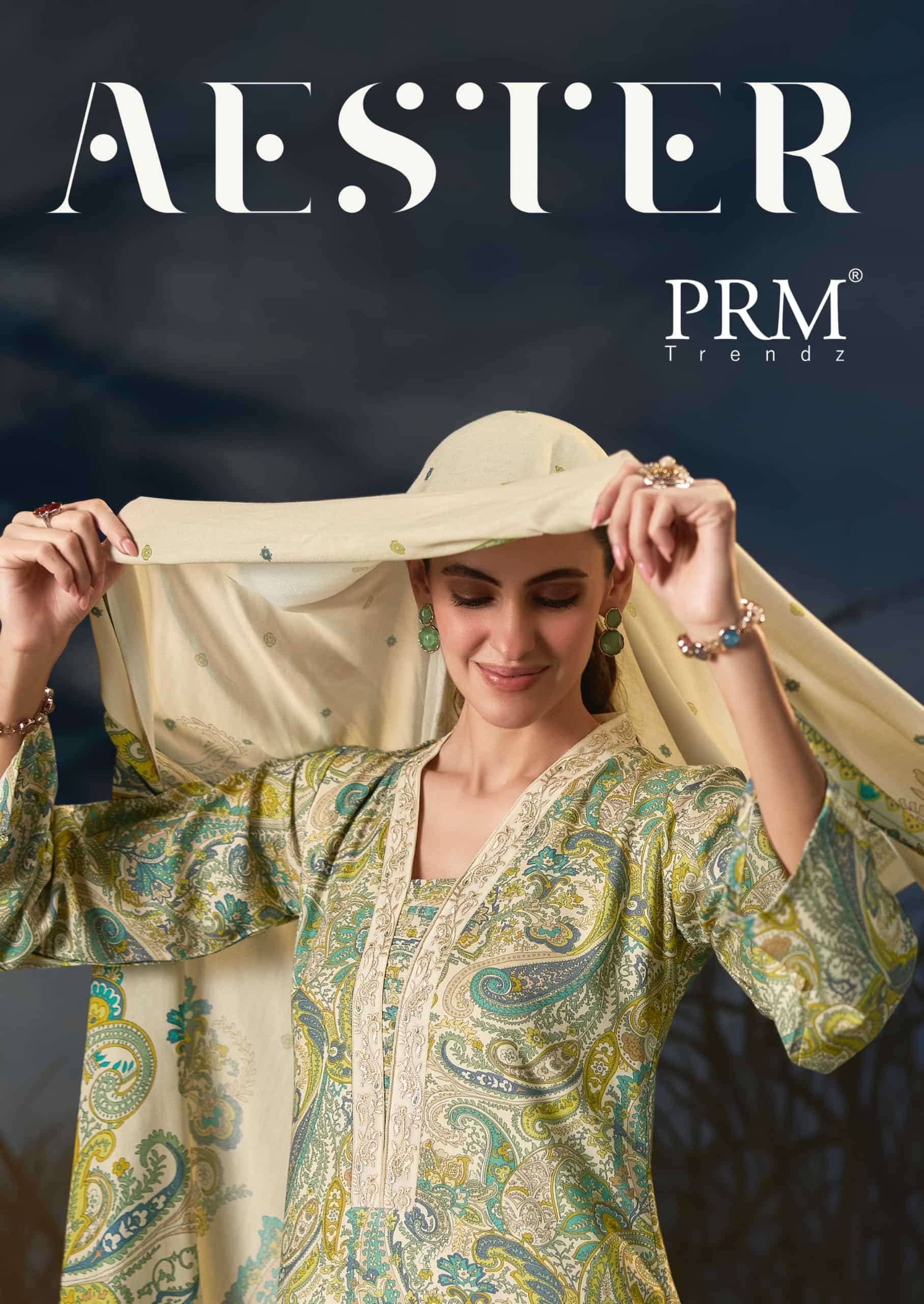 Prm Trendz Aester Pashmina Dress Material 6 Pcs Catalog