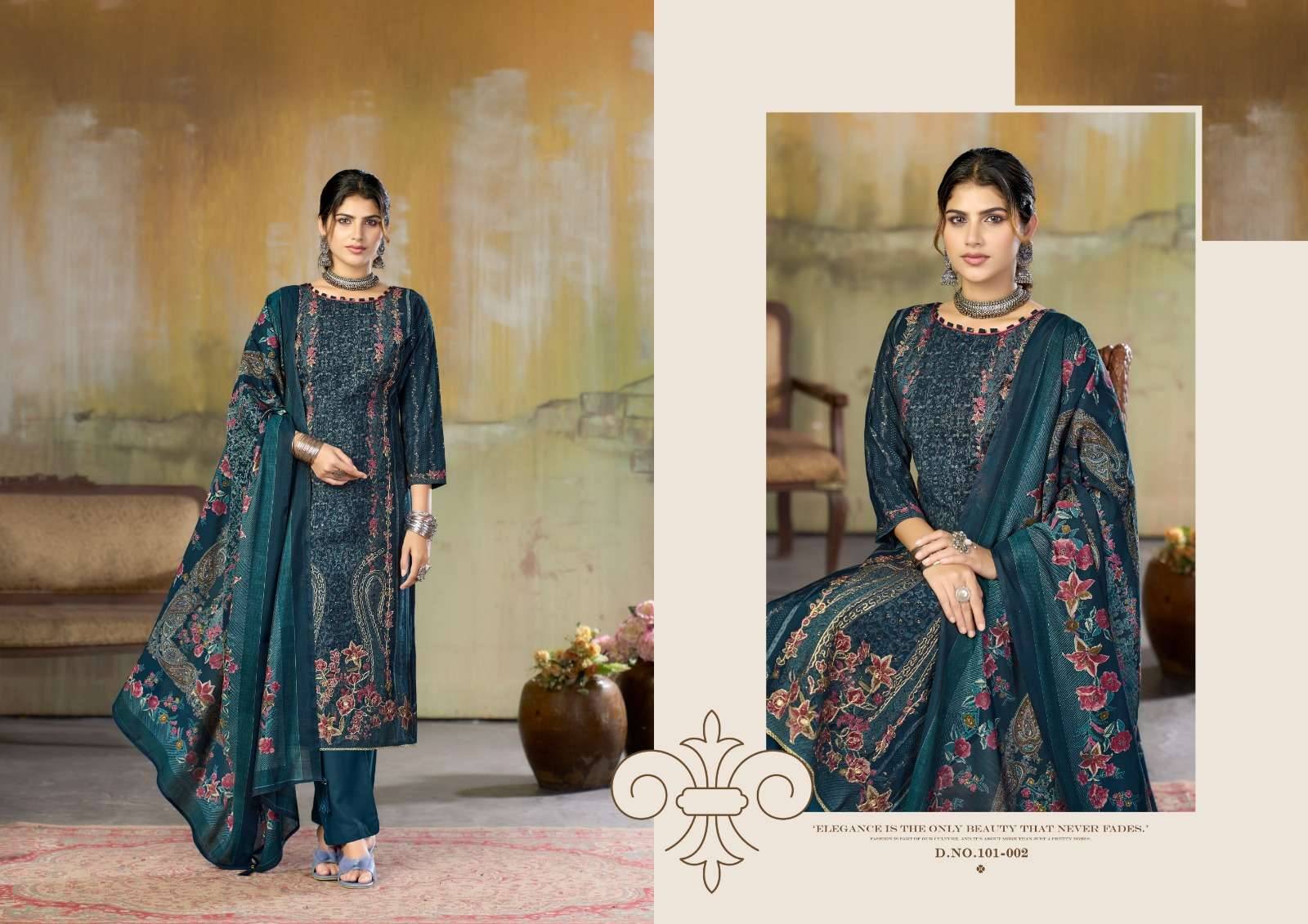 Radhika Azara Beauty Silk Vol 11 Muslin Dress Material 4 Pcs Catalog