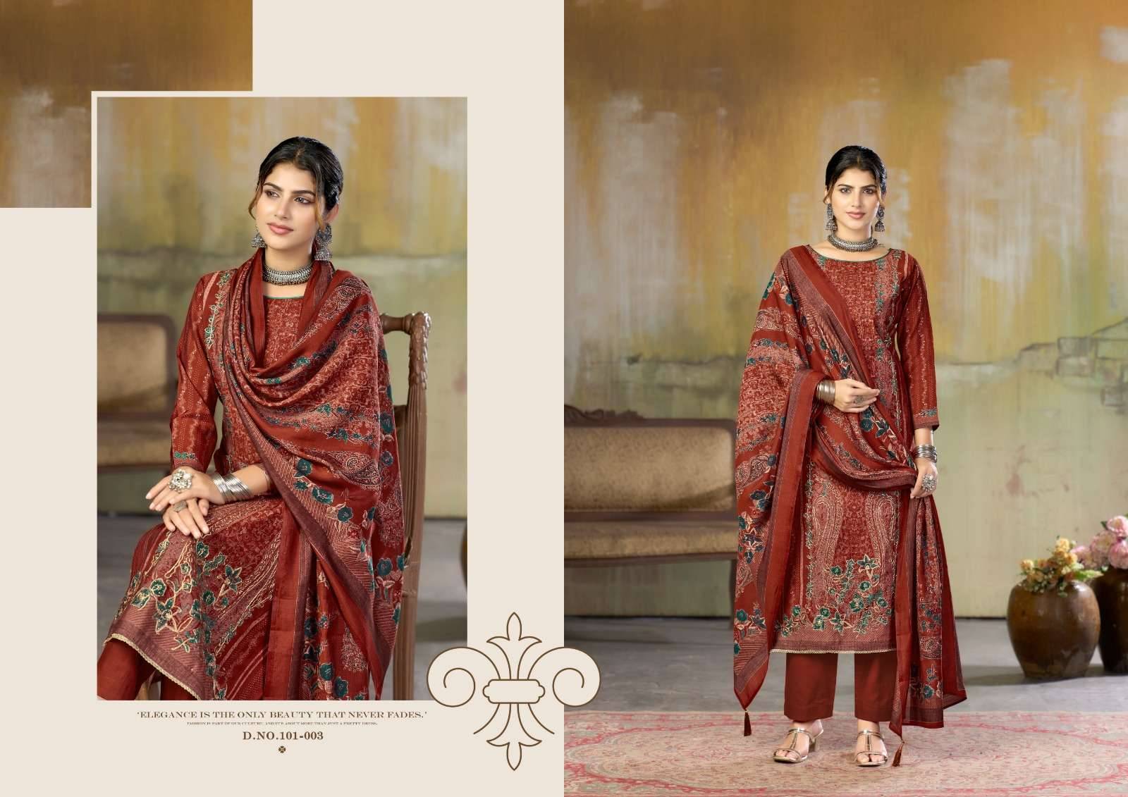 Radhika Azara Beauty Silk Vol 11 Muslin Dress Material 4 Pcs Catalog