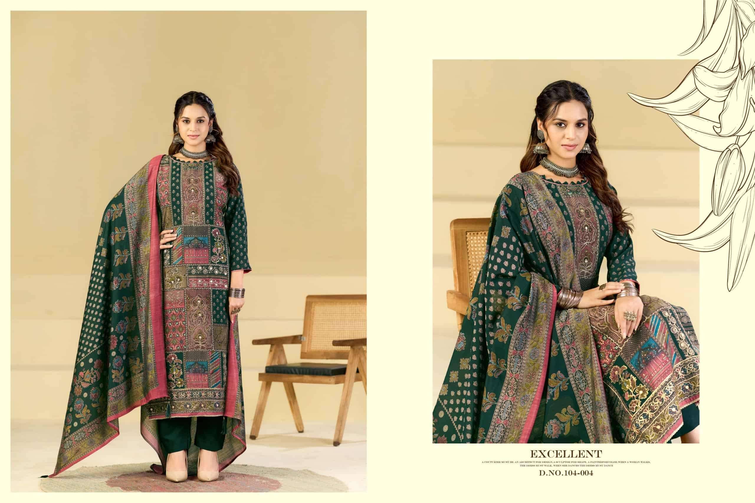 Radhika Azara Beauty Silk Vol 14 Muslin Dress Material 4 Pcs Catalog