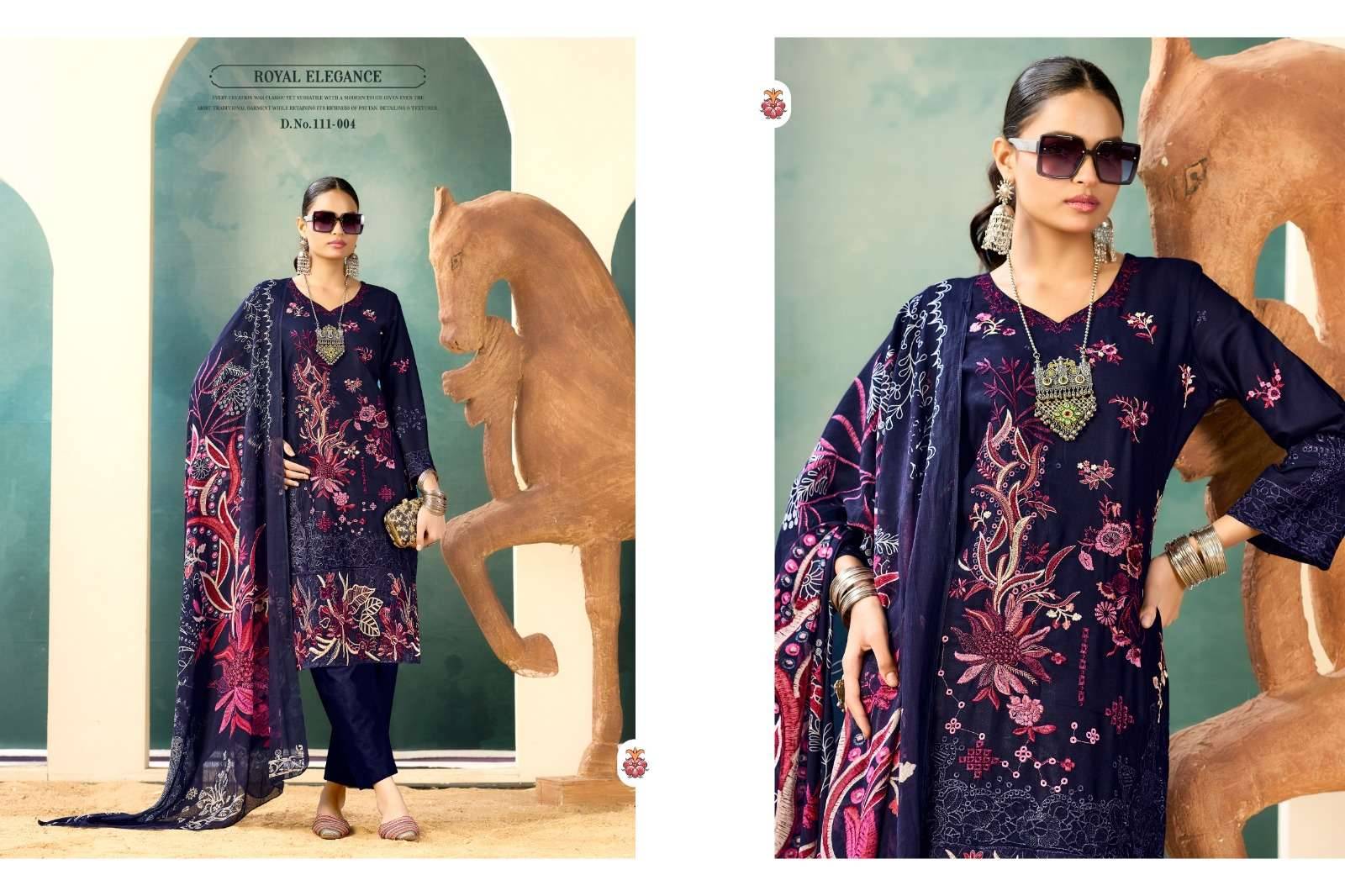Radhika Azara Huda Ladies Dress Material 4 Pcs Catalog