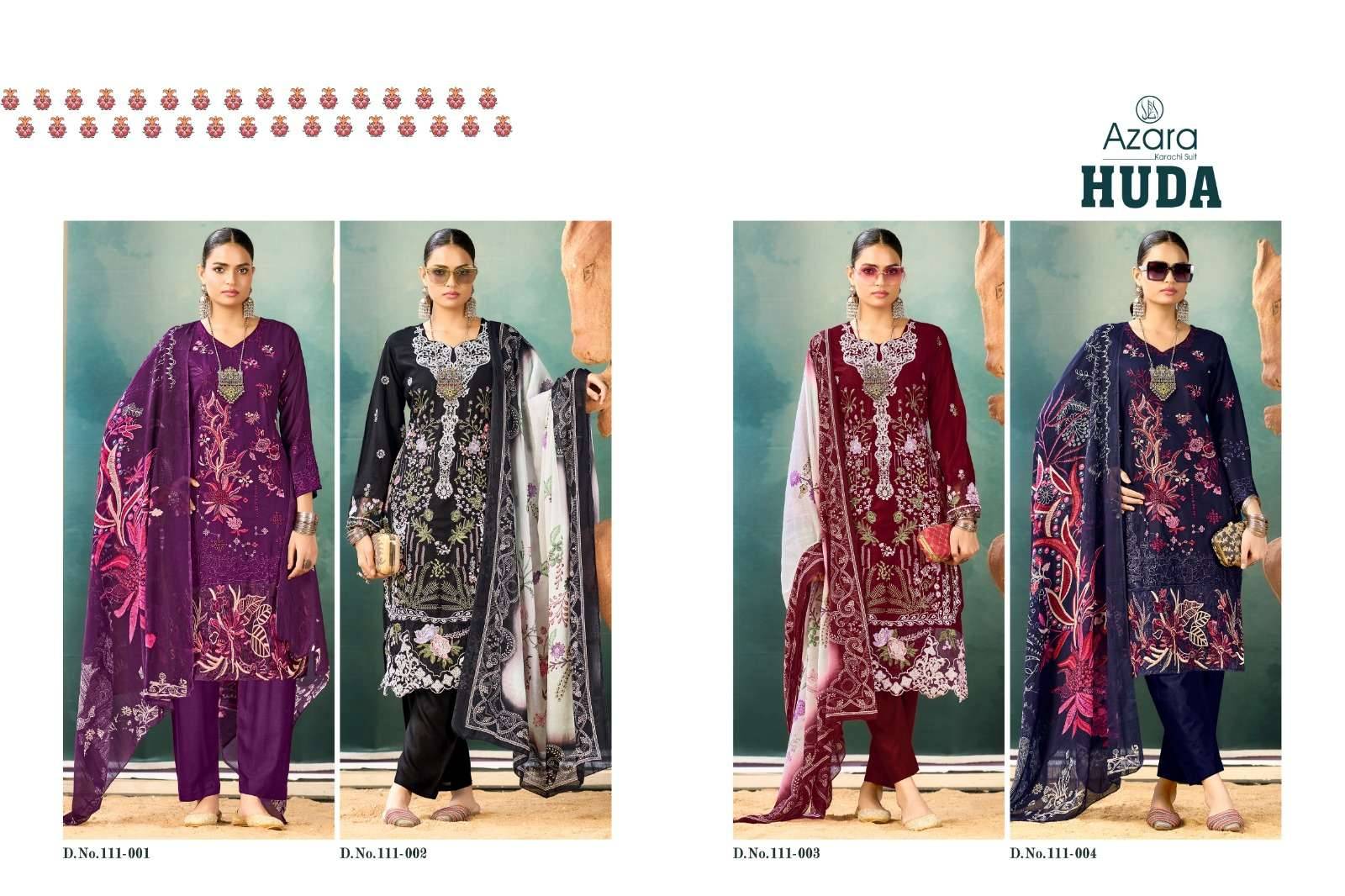Radhika Azara Huda Ladies Dress Material 4 Pcs Catalog