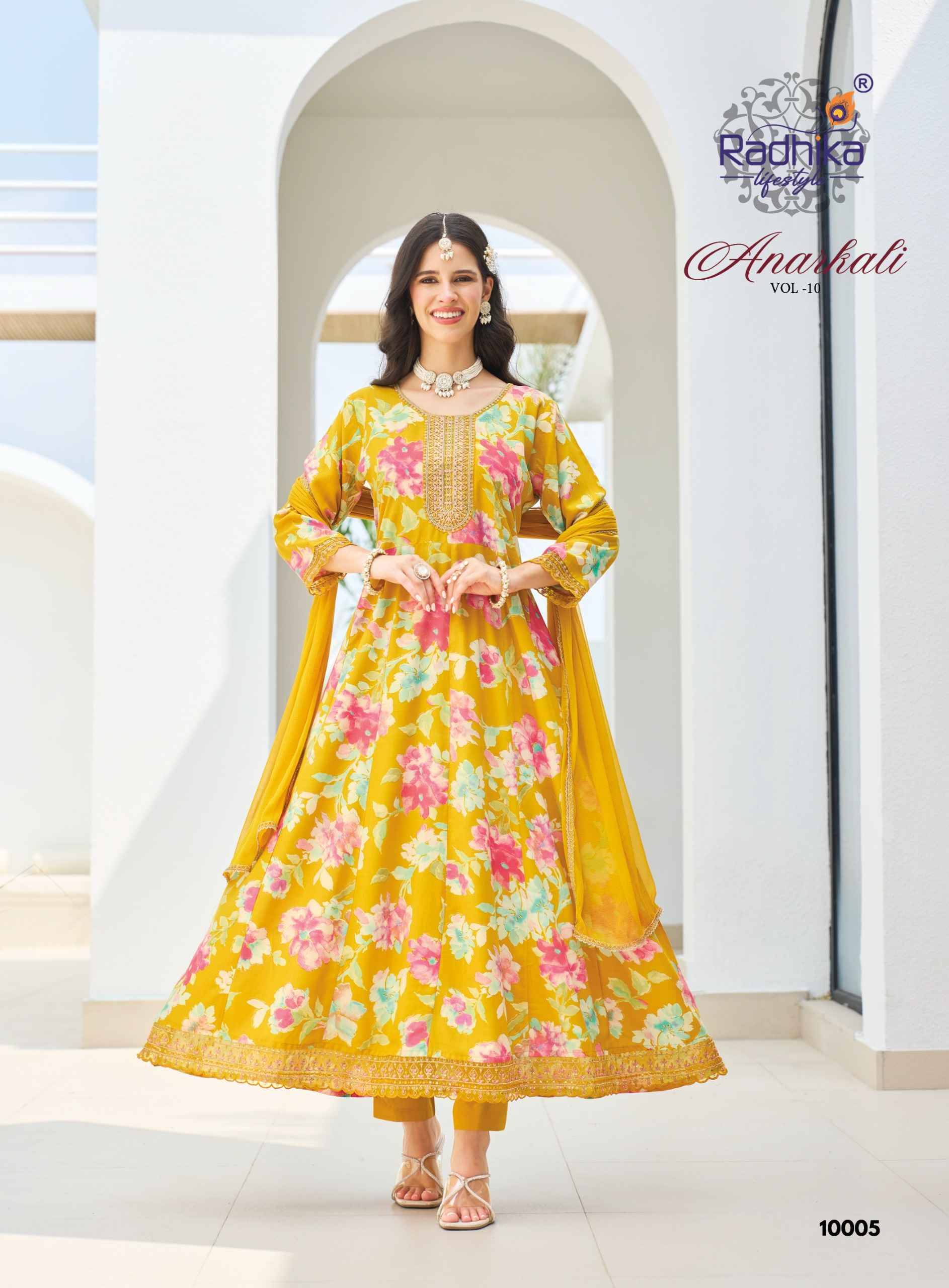 Radhika Lifestyle Anarkali Vol 10 Reyon Collection 6 pcs Catalog