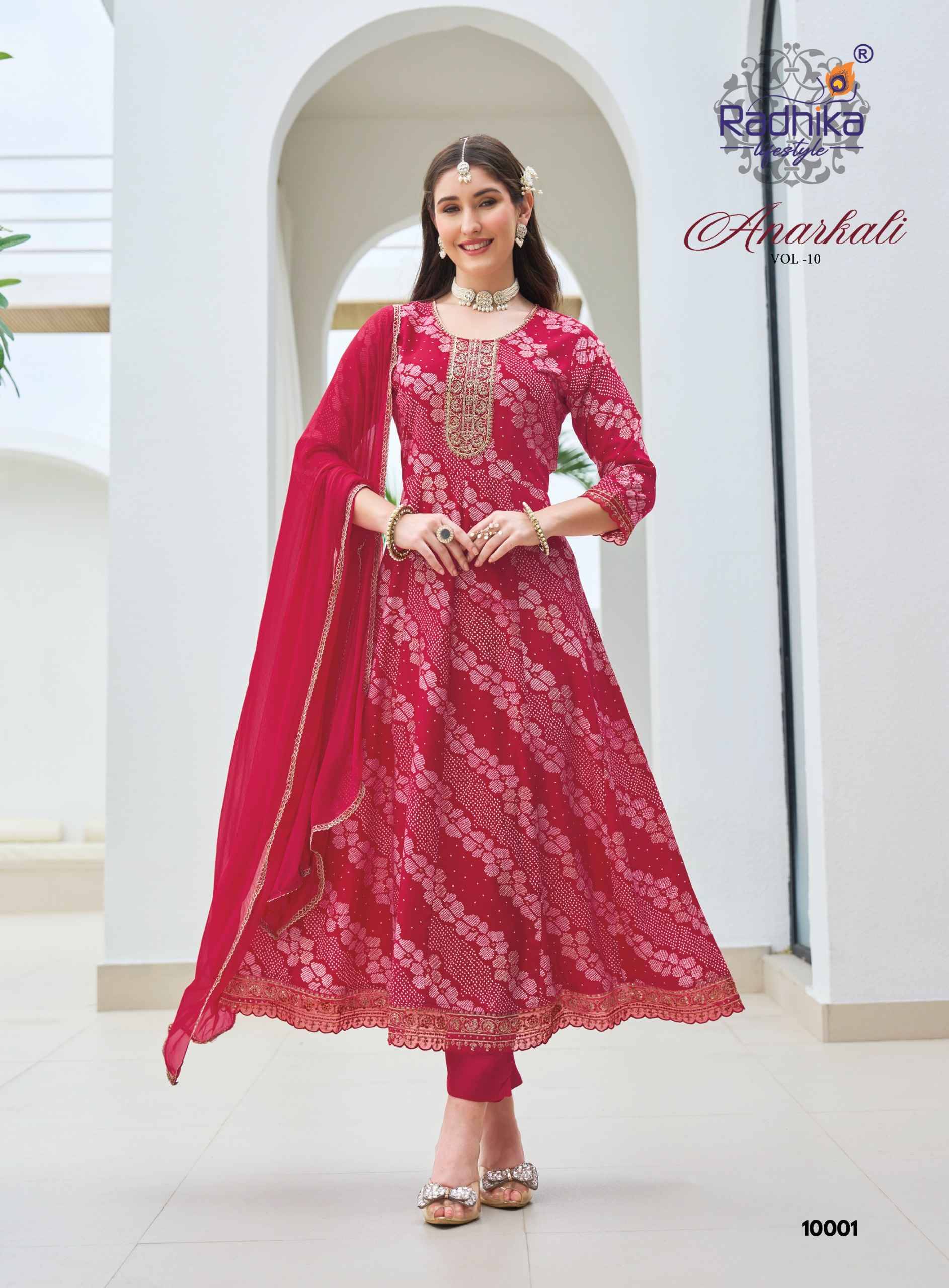 Radhika Lifestyle Anarkali Vol 10 Reyon Collection 6 pcs Catalog