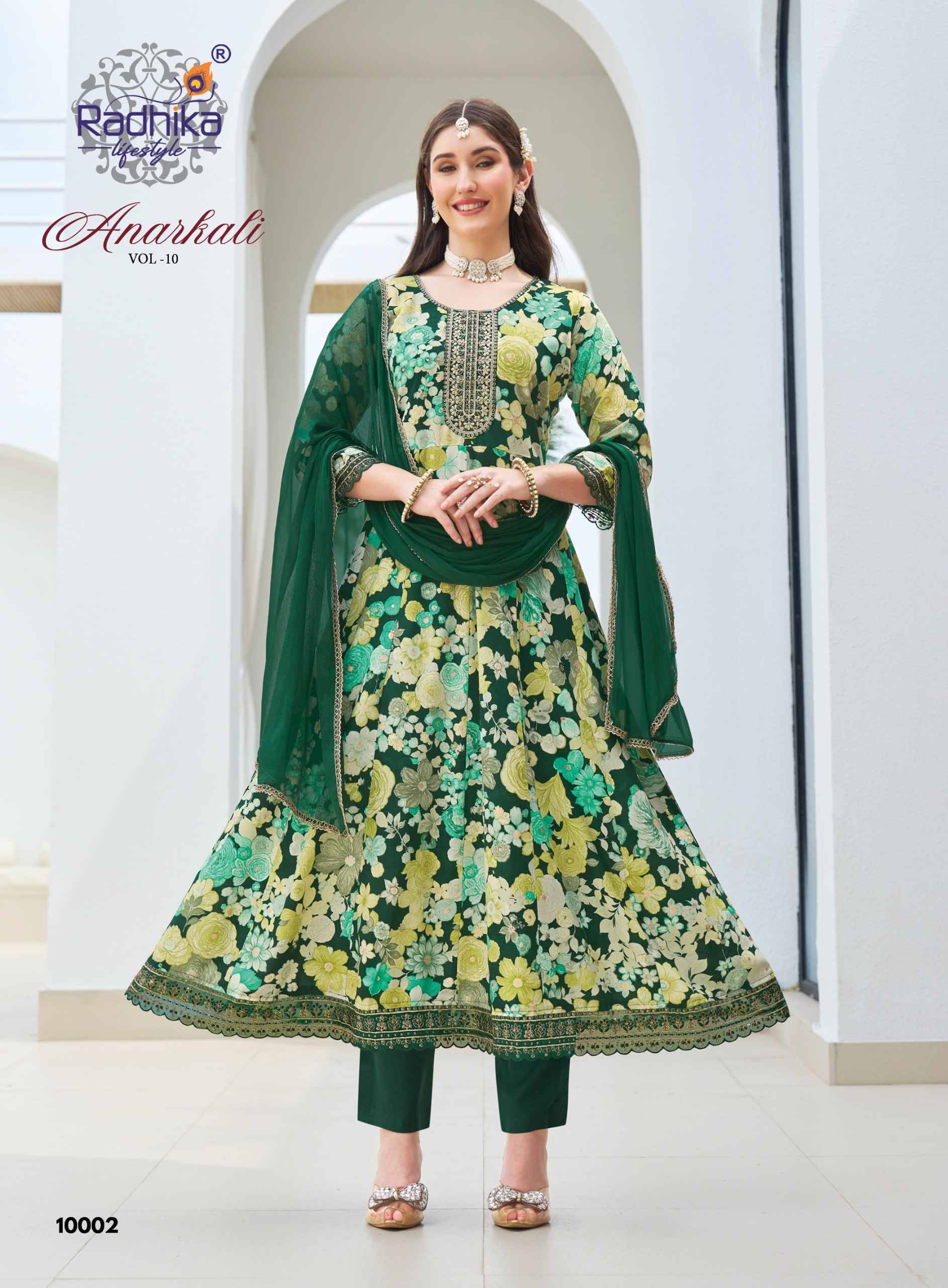 Radhika Lifestyle Anarkali Vol 10 Reyon Collection 6 pcs Catalog