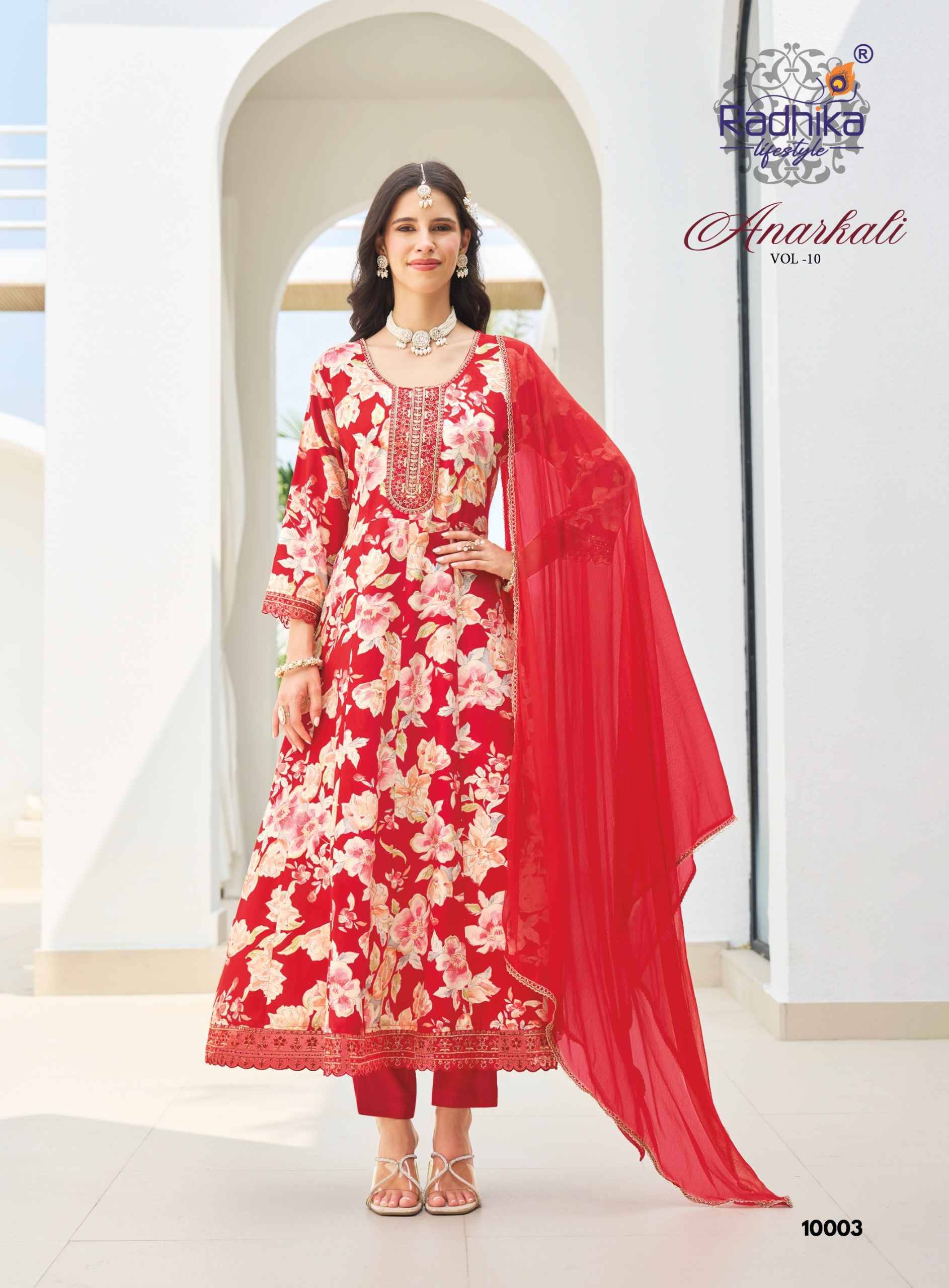 Radhika Lifestyle Anarkali Vol 10 Reyon Collection 6 pcs Catalog