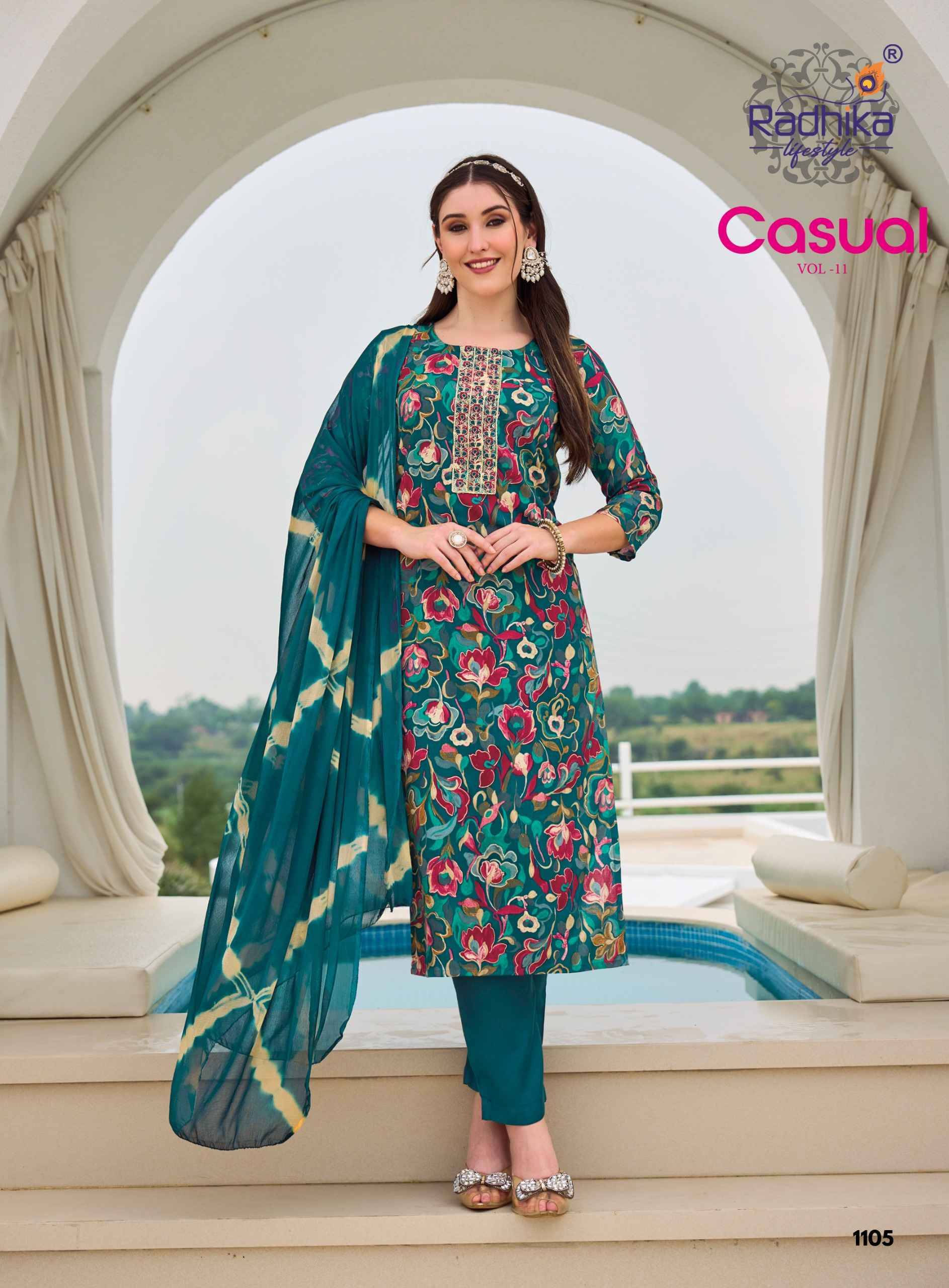 Radhika Lifestyle Casual Vol 11 Reyon Kurti Combo 6 pcs Catalog | Wholesale Surat