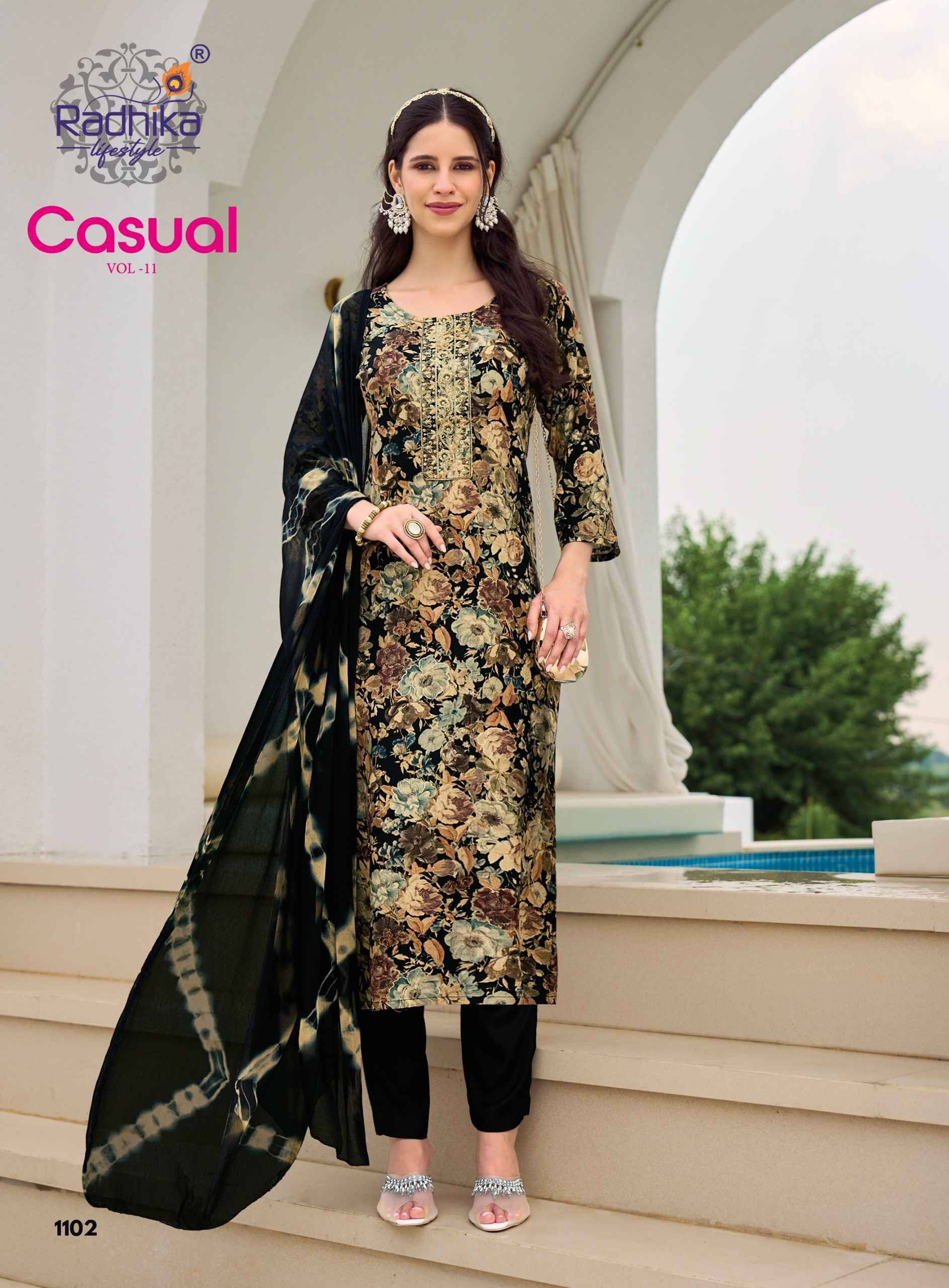 Radhika Lifestyle Casual Vol 11 Reyon Kurti Combo 6 pcs Catalog | Wholesale Surat