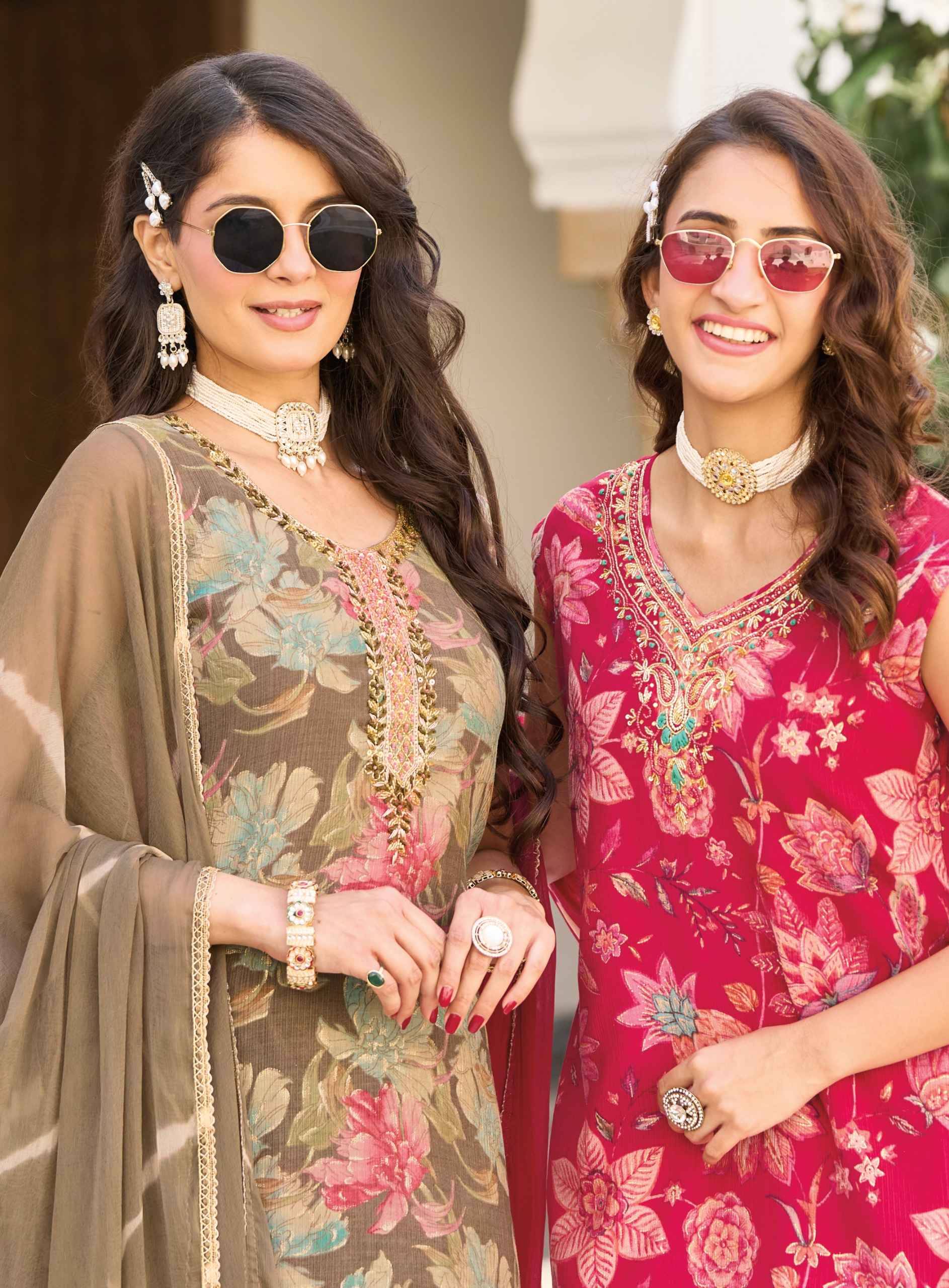 Radhika Lifestyle Glam Look Vol 4 Milano Silk Kurti Combo 6 pcs Catalog