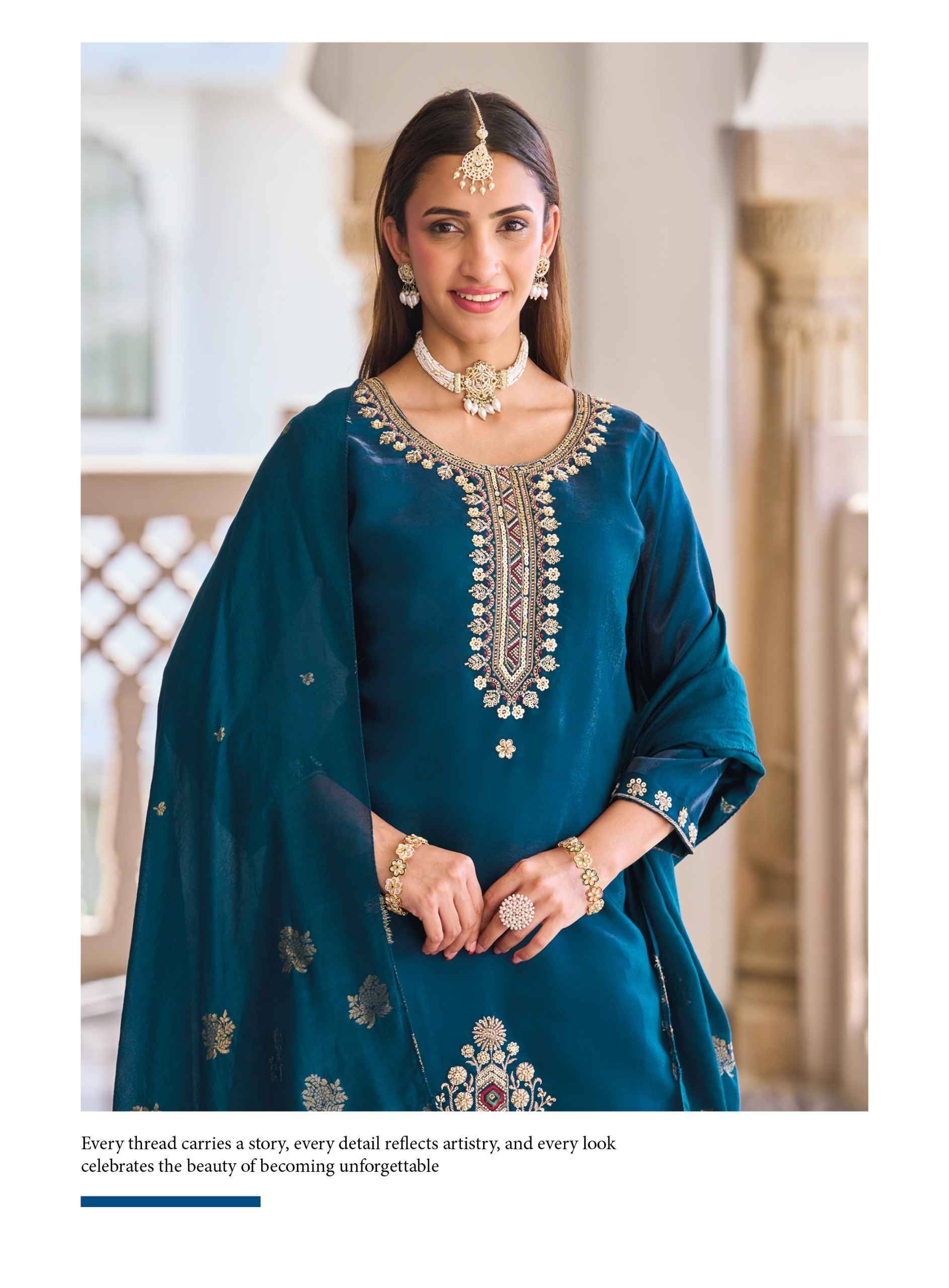 Radhika Lifestyle Priyanshi Vol 1 Roman Glass Silk Kurti Combo 6 pcs Catalog