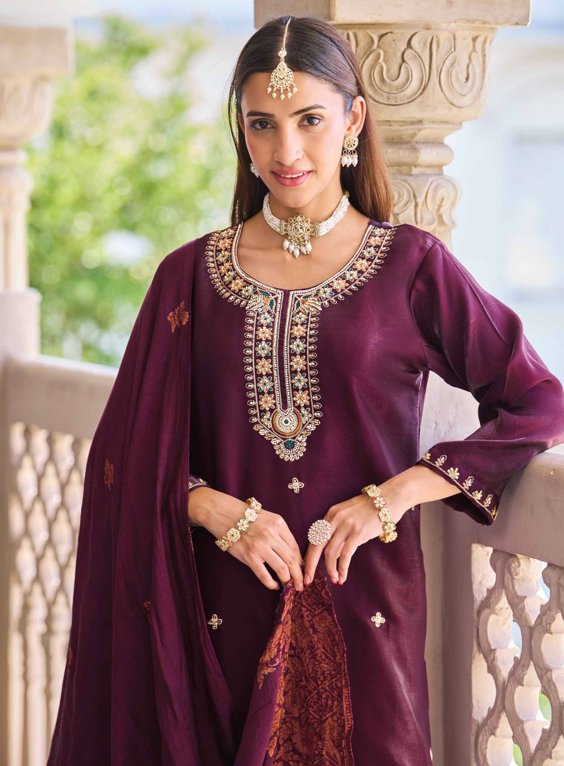 Radhika Lifestyle Priyanshi Vol 1 Roman Glass Silk Kurti Combo 6 pcs Catalog