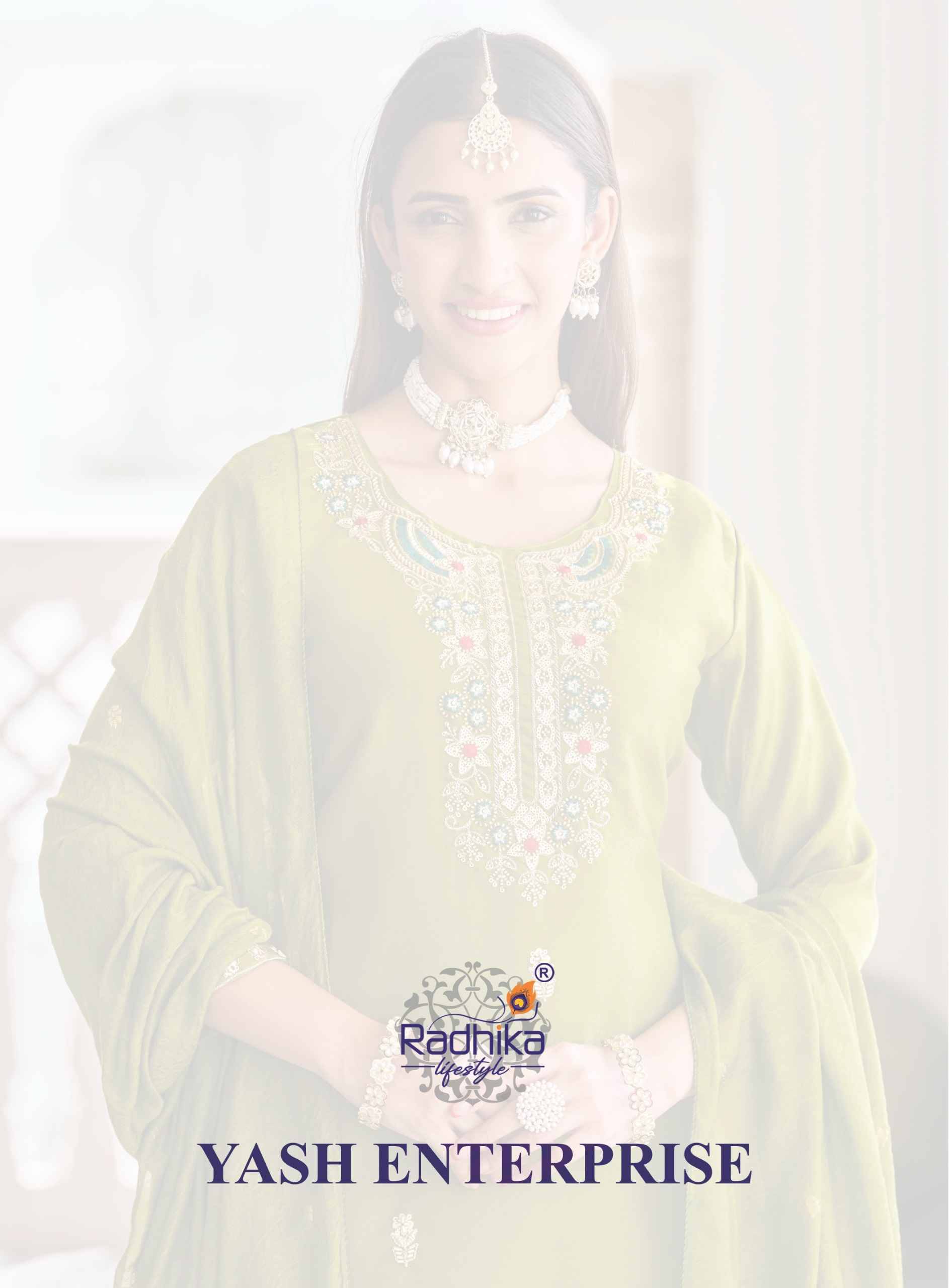 Radhika Lifestyle Priyanshi Vol 1 Roman Glass Silk Kurti Combo 6 pcs Catalog