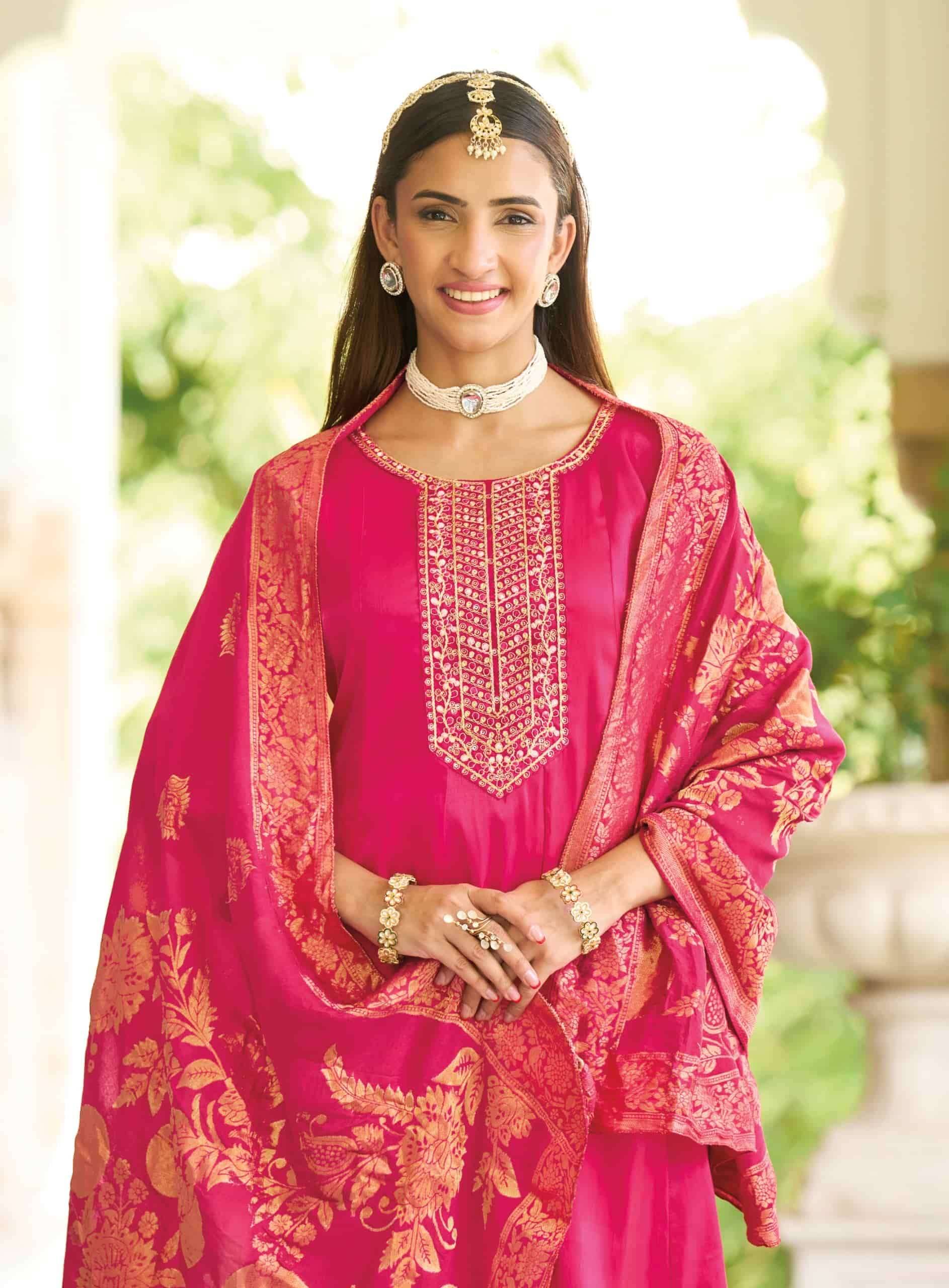Radhika Lifestyle Sarika Vol 2 Roman Silk Anarkali Suits 7Pcs Catalog | Wholesale Market