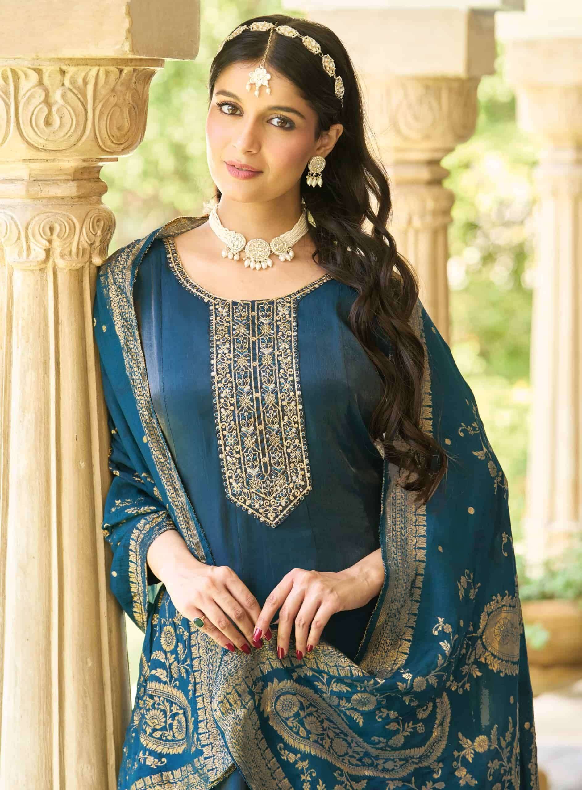 Radhika Lifestyle Sarika Vol 2 Roman Silk Anarkali Suits 7Pcs Catalog | Wholesale Market