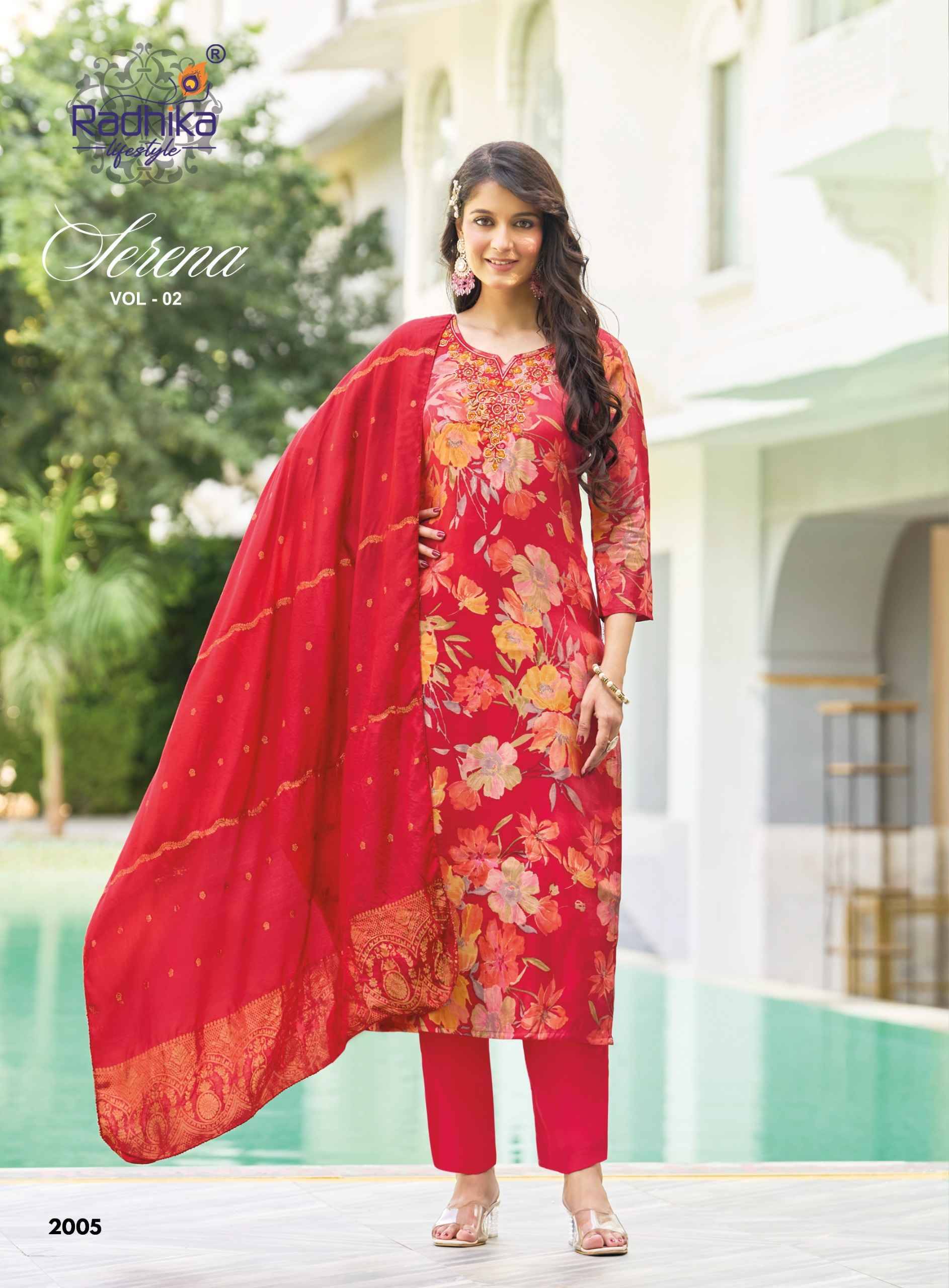 Radhika Lifestyle Serena Vol 2 Roman Glass Kurti Combo 6 pcs Catalog