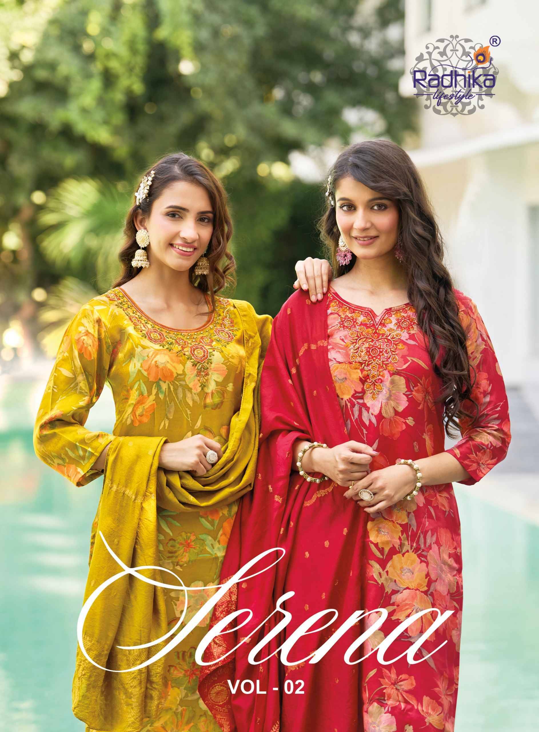 Radhika Lifestyle Serena Vol 2 Roman Glass Kurti Combo 6 pcs Catalog