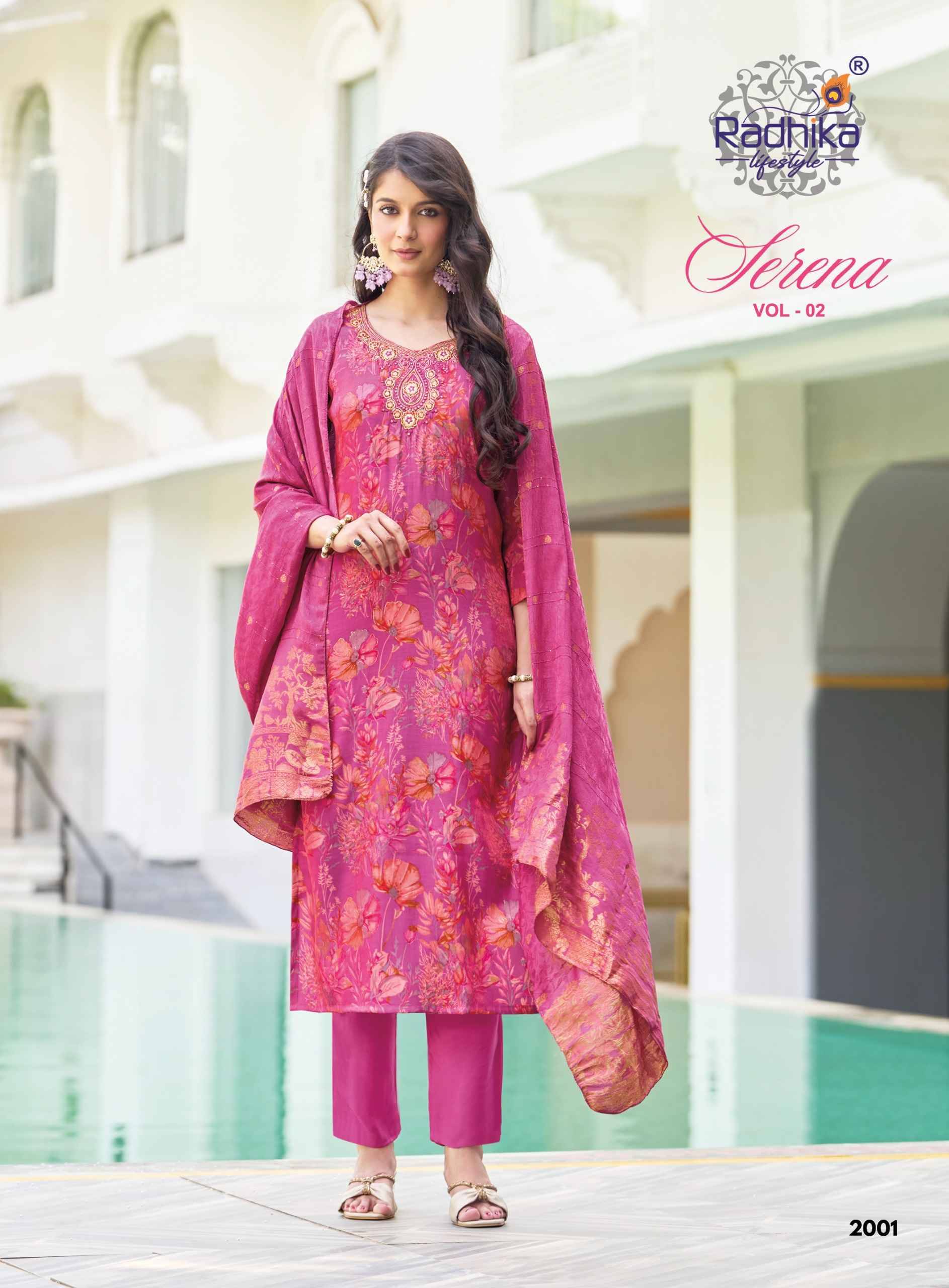 Radhika Lifestyle Serena Vol 2 Roman Glass Kurti Combo 6 pcs Catalog