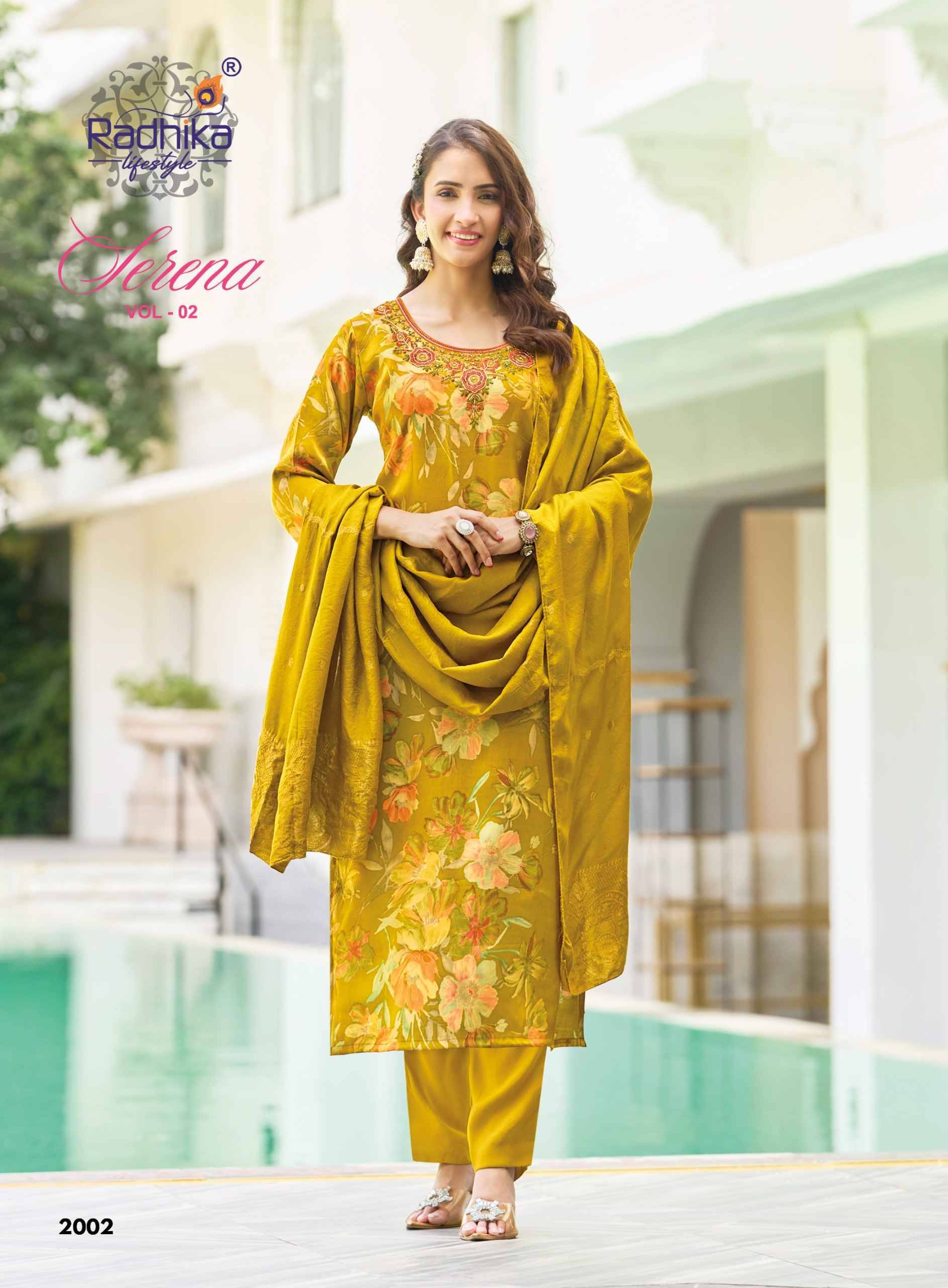Radhika Lifestyle Serena Vol 2 Roman Glass Kurti Combo 6 pcs Catalog