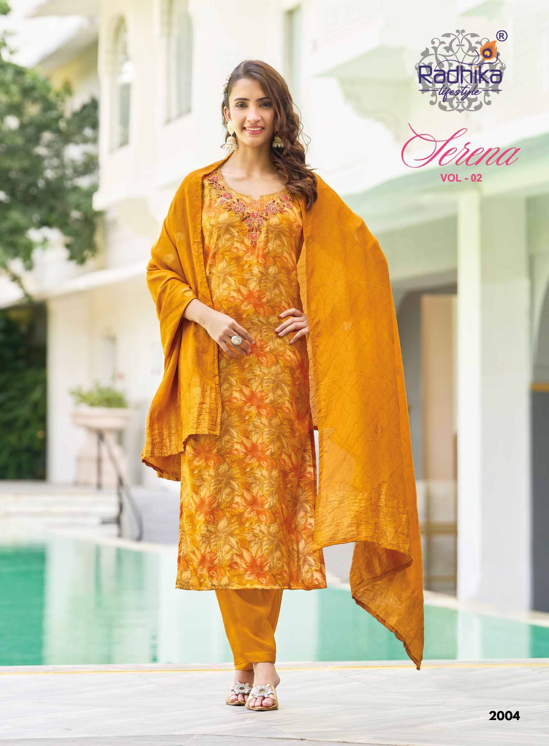 Radhika Lifestyle Serena Vol 2 Roman Glass Kurti Combo 6 pcs Catalog