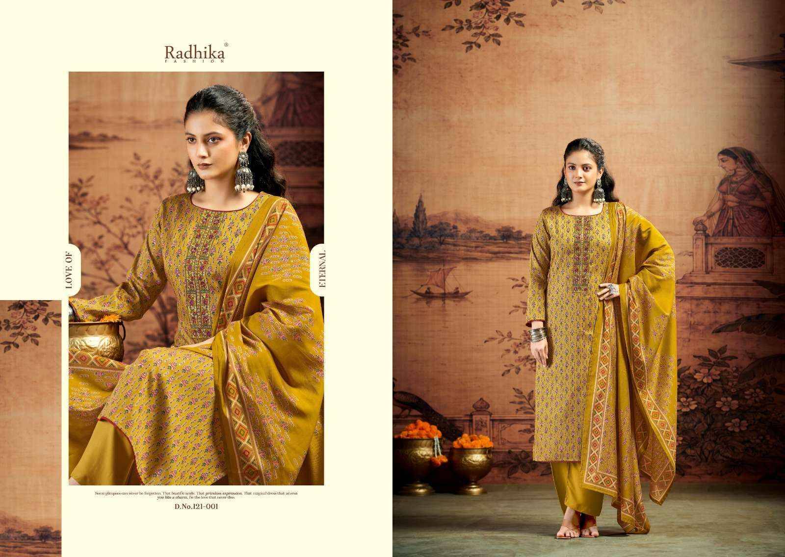 Radhika Radhika Fashion Kalki Advance Vol 5 Jam Satin Dress Material 6 pcs Catalogue