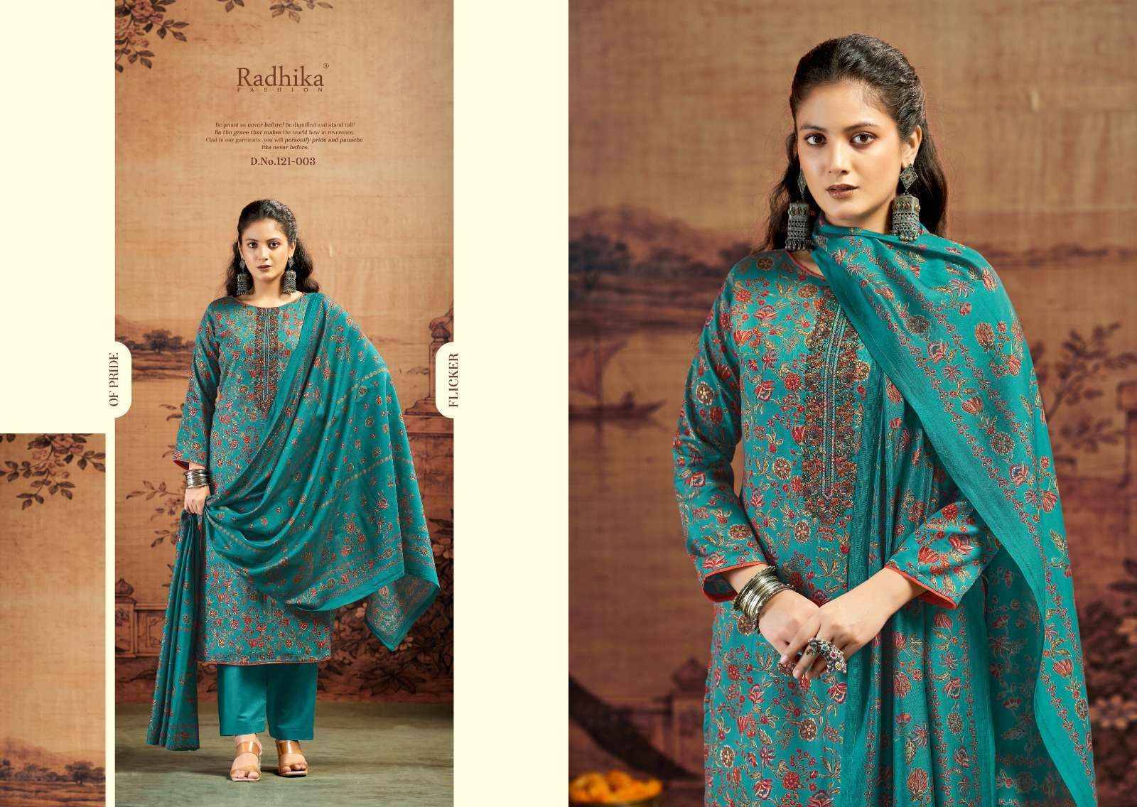 Radhika Radhika Fashion Kalki Advance Vol 5 Jam Satin Dress Material 6 pcs Catalogue
