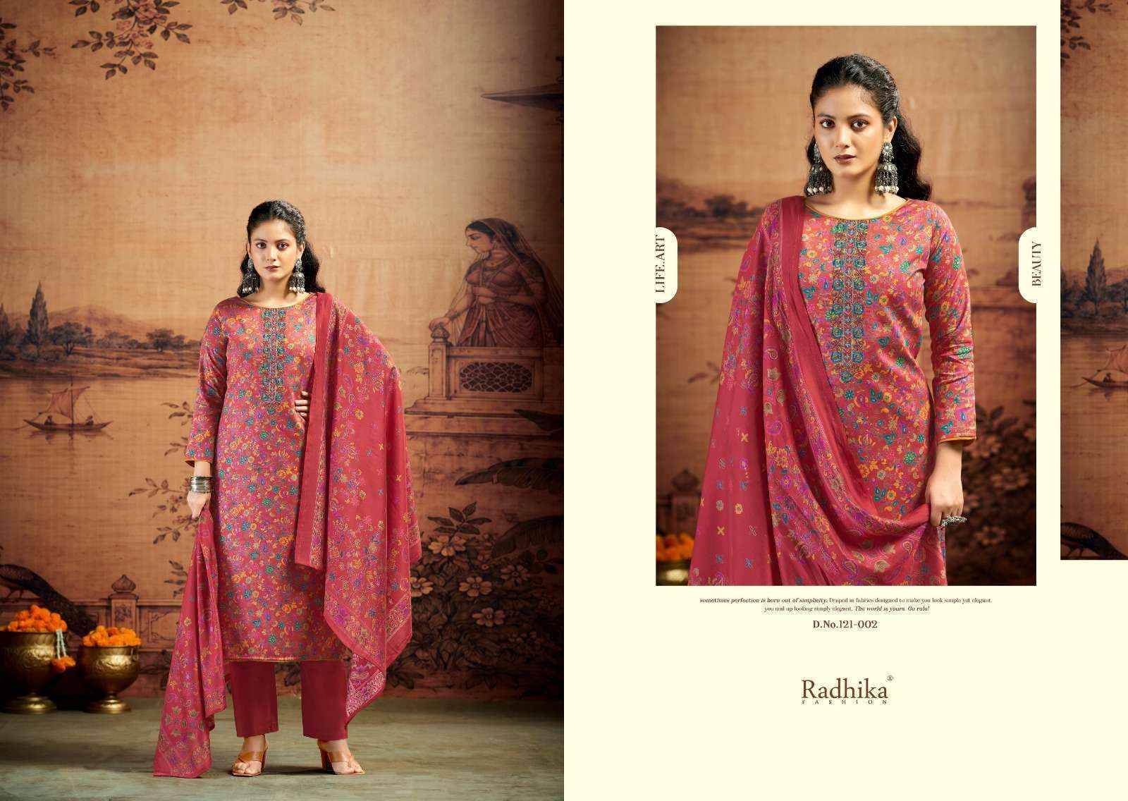 Radhika Radhika Fashion Kalki Advance Vol 5 Jam Satin Dress Material 6 pcs Catalogue