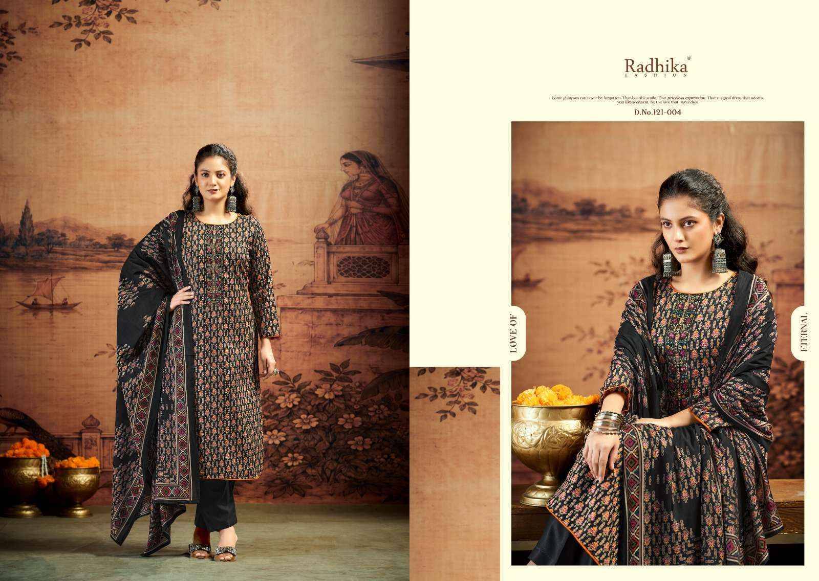 Radhika Radhika Fashion Kalki Advance Vol 5 Jam Satin Dress Material 6 pcs Catalogue