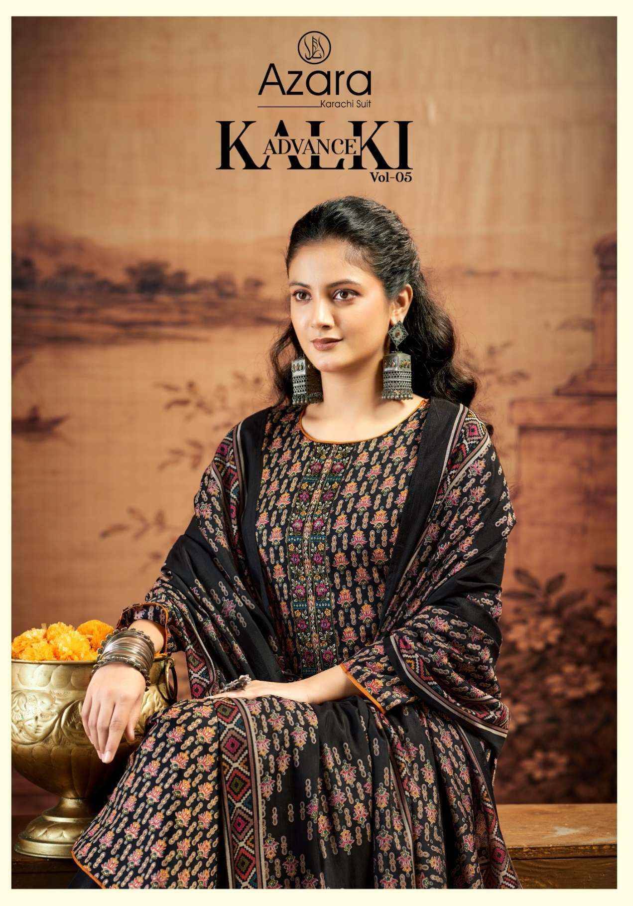 Radhika Radhika Fashion Kalki Advance Vol 5 Jam Satin Dress Material 6 pcs Catalogue