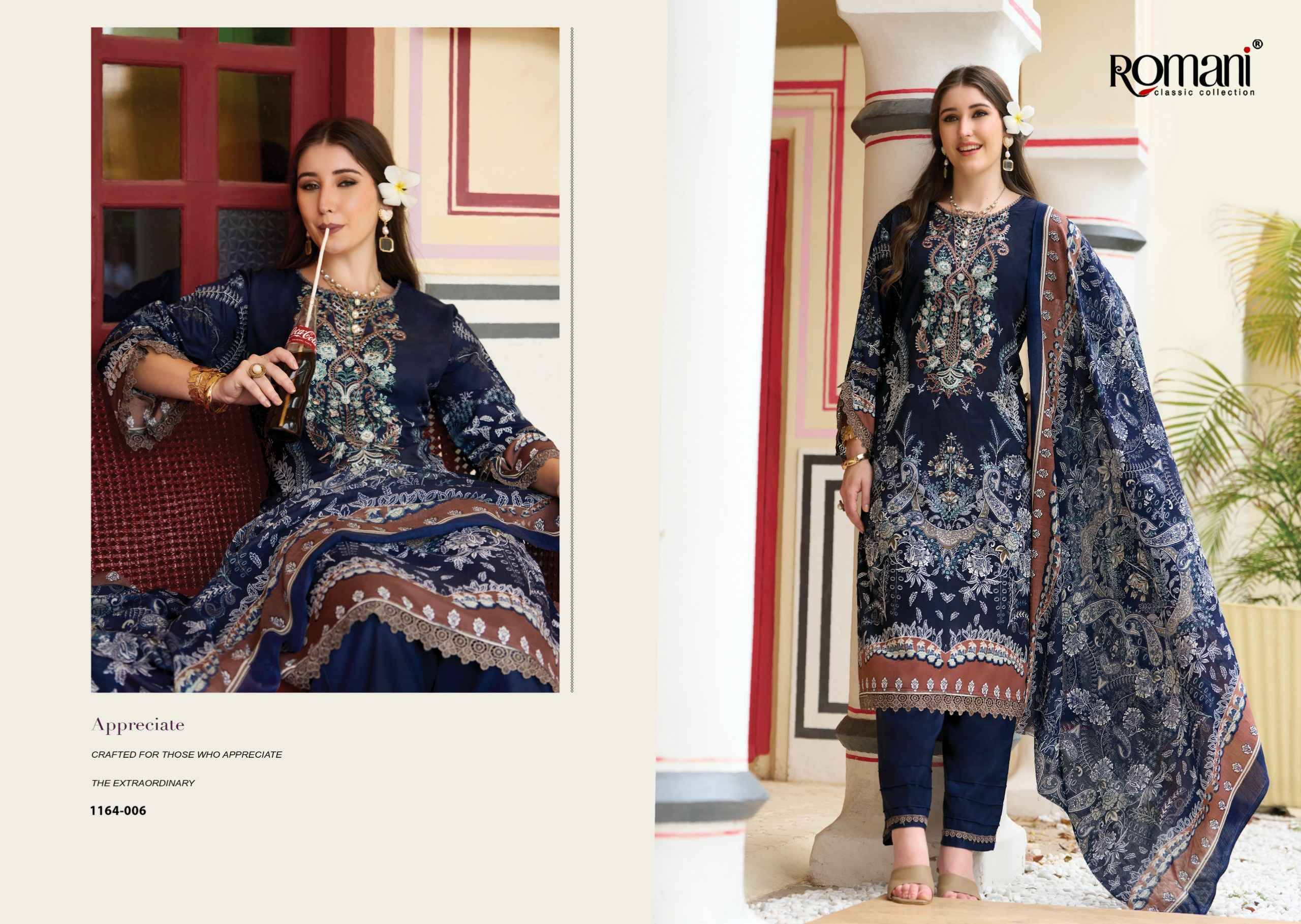 Romani Aarzu Vol 37 Cotton Dress Material 8 pcs Catalog | Wholesale Catalog Surat