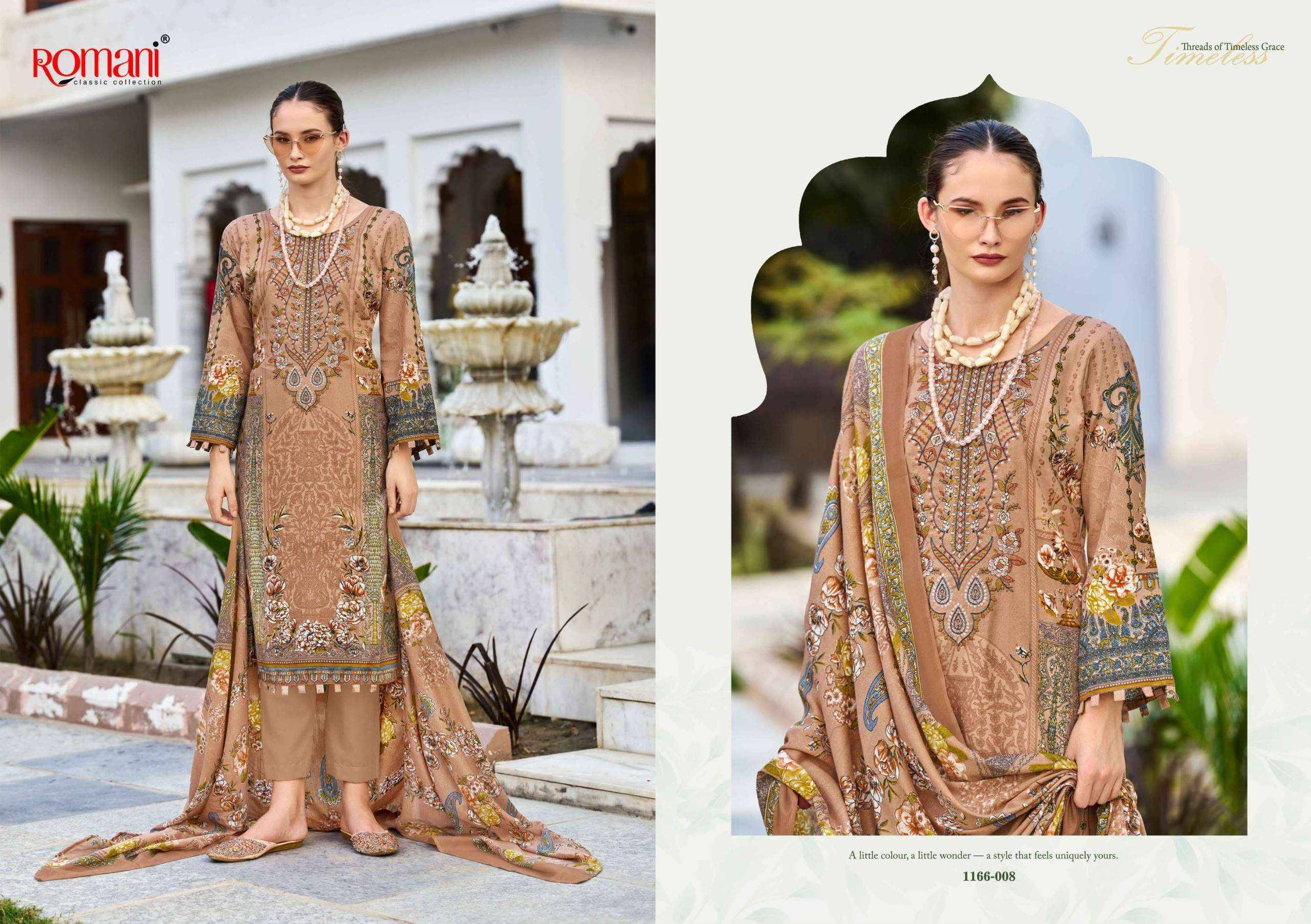 Romani Needle Wonder Vol 17 Cotton Dress Material 8 pcs Catalog | Surat Cloth Market