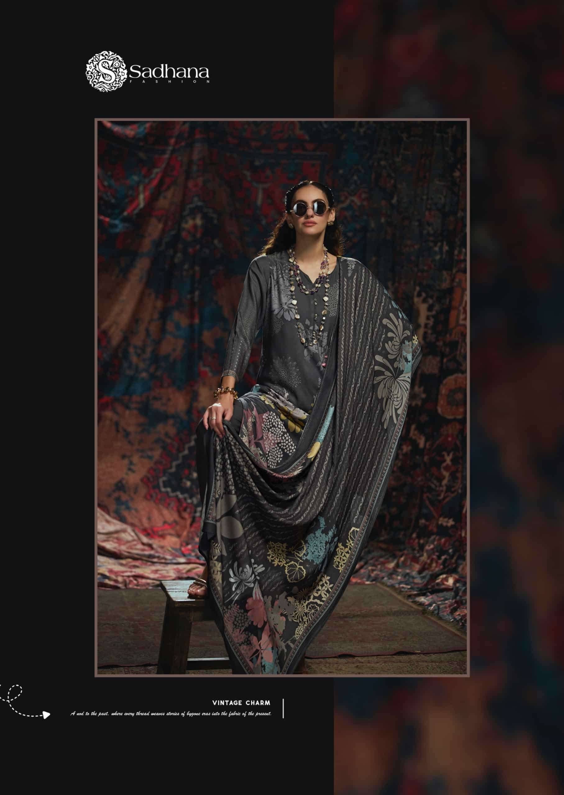 Sadhana Vivid Pashmina Salwar Suit 6 Pcs Catalog | Wholesale Market Surat