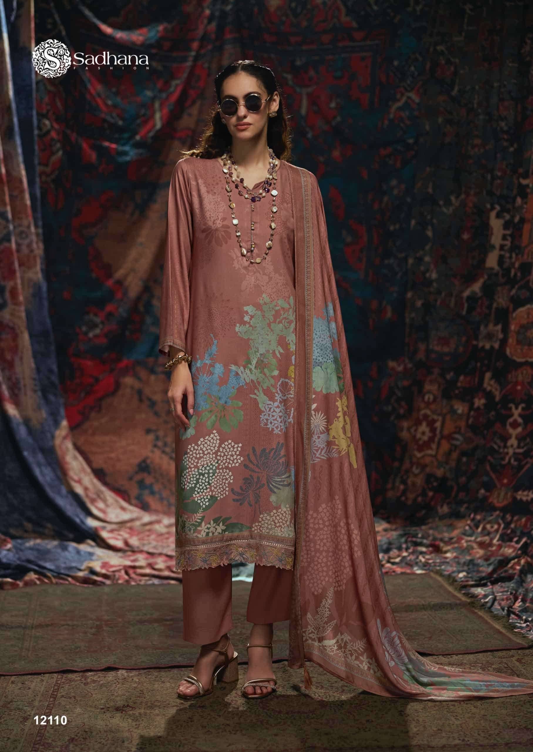 Sadhana Vivid Pashmina Salwar Suit 6 Pcs Catalog | Wholesale Market Surat