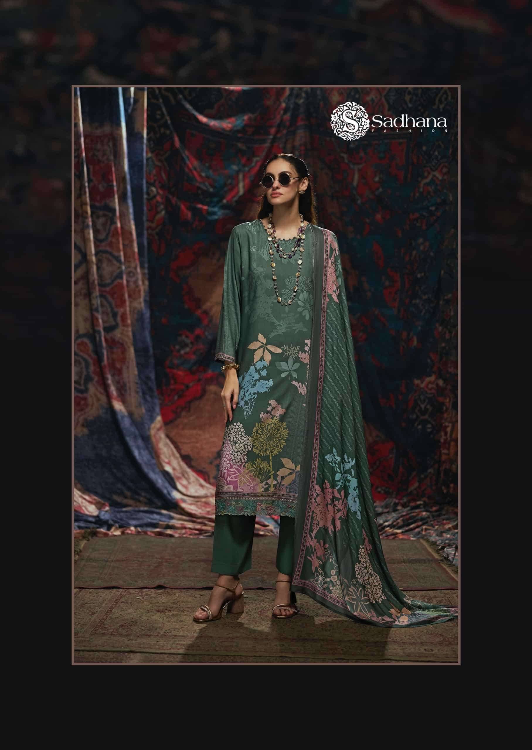 Sadhana Vivid Pashmina Salwar Suit 6 Pcs Catalog | Wholesale Market Surat