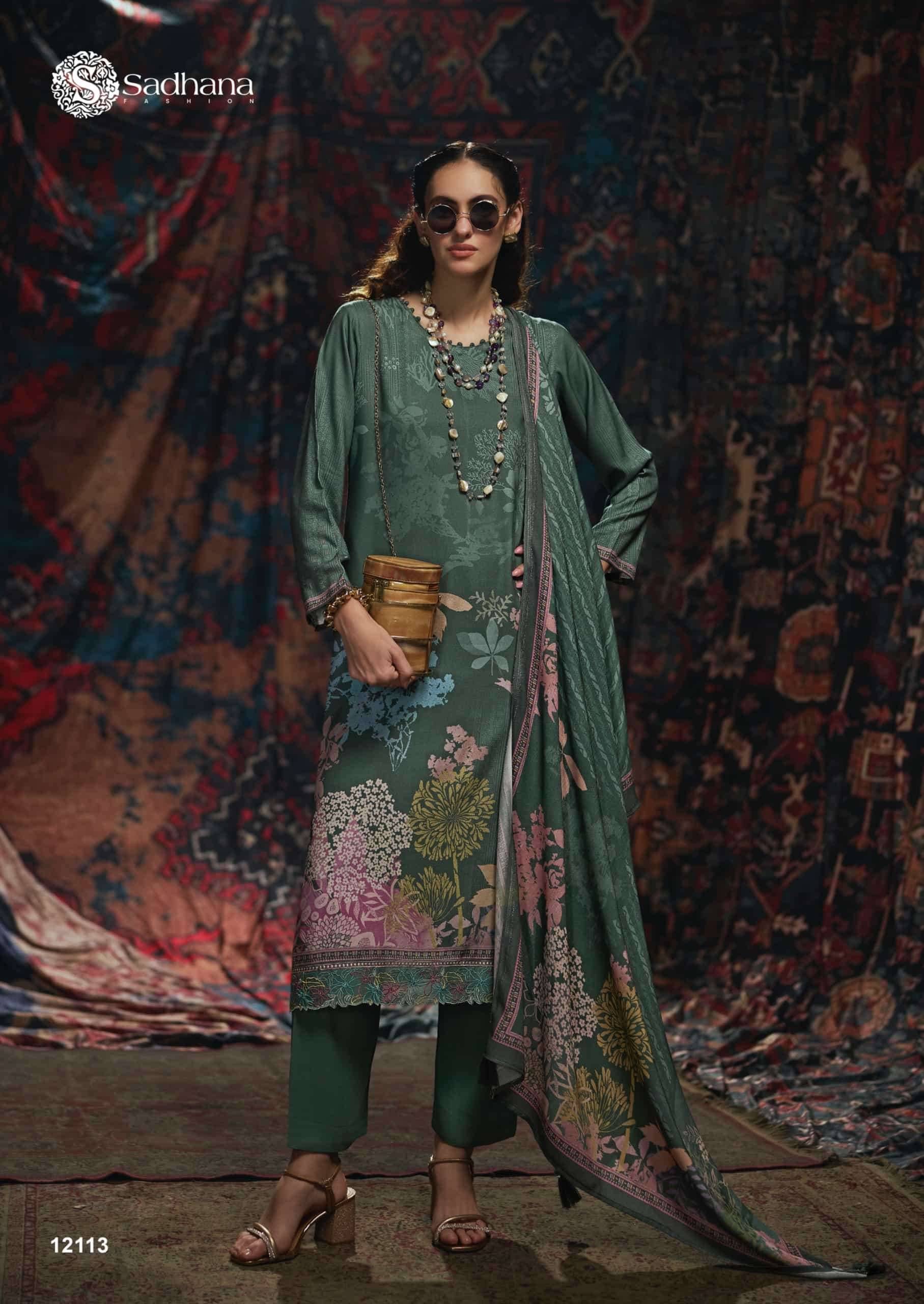 Sadhana Vivid Pashmina Salwar Suit 6 Pcs Catalog | Wholesale Market Surat