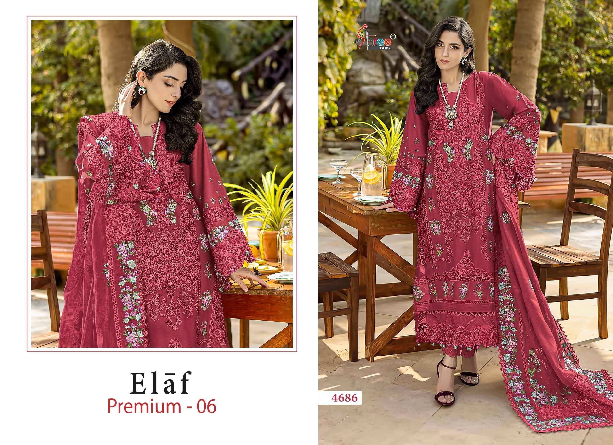 Shree Fabs Elaf Premium Vol 6 Cotton Dress Material 6 pcs Catalog