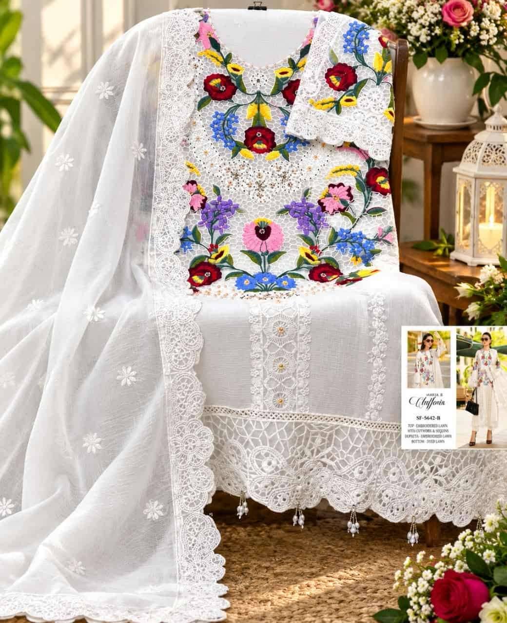 Shree Fabs Sf 5642 Abcd Heavy Chiffon Pakistani Salwar Kameez _ Surat Wholesale Market 2 Pcs Catalog 
