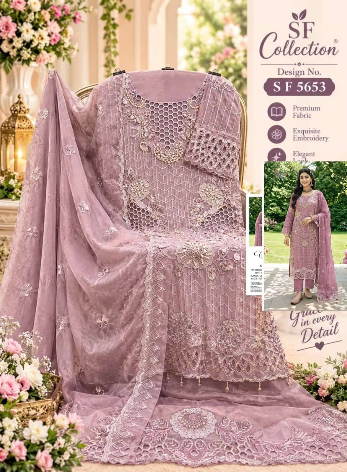 Shree Fabs Sf 5653 Abcd Party Wear Style Pakistani Salwar Kameez _ Surat Wholesale Market 4 Pcs Catalog 