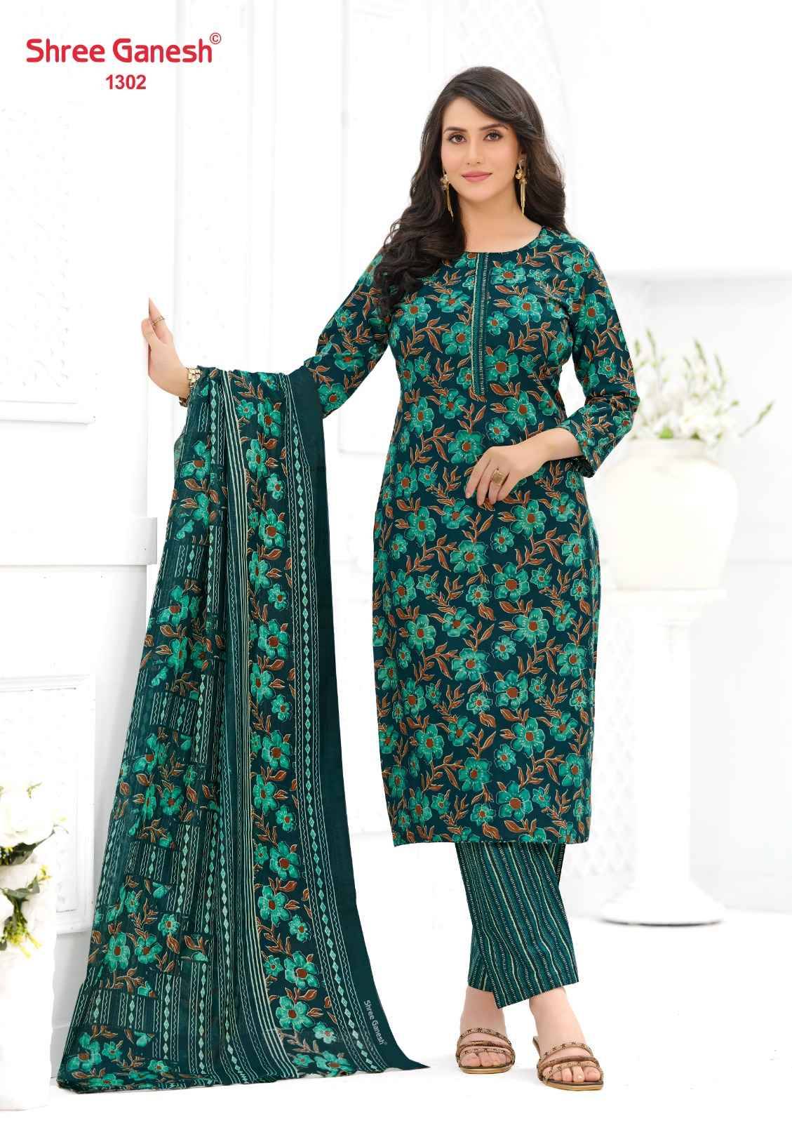 Shree Ganesh Ajrak Vol 3 Readymade Cotton Suits 12 pcs Catalog | Wholesale Surat Market