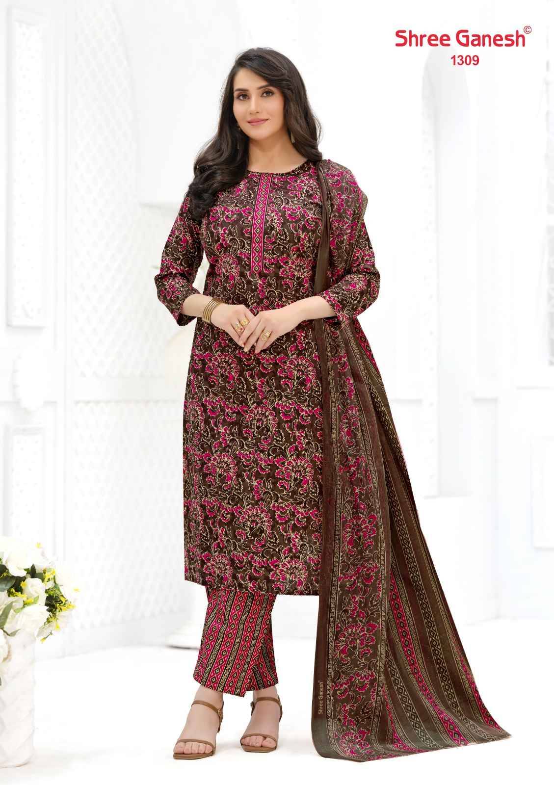 Shree Ganesh Ajrak Vol 3 Readymade Cotton Suits 12 pcs Catalog | Wholesale Surat Market
