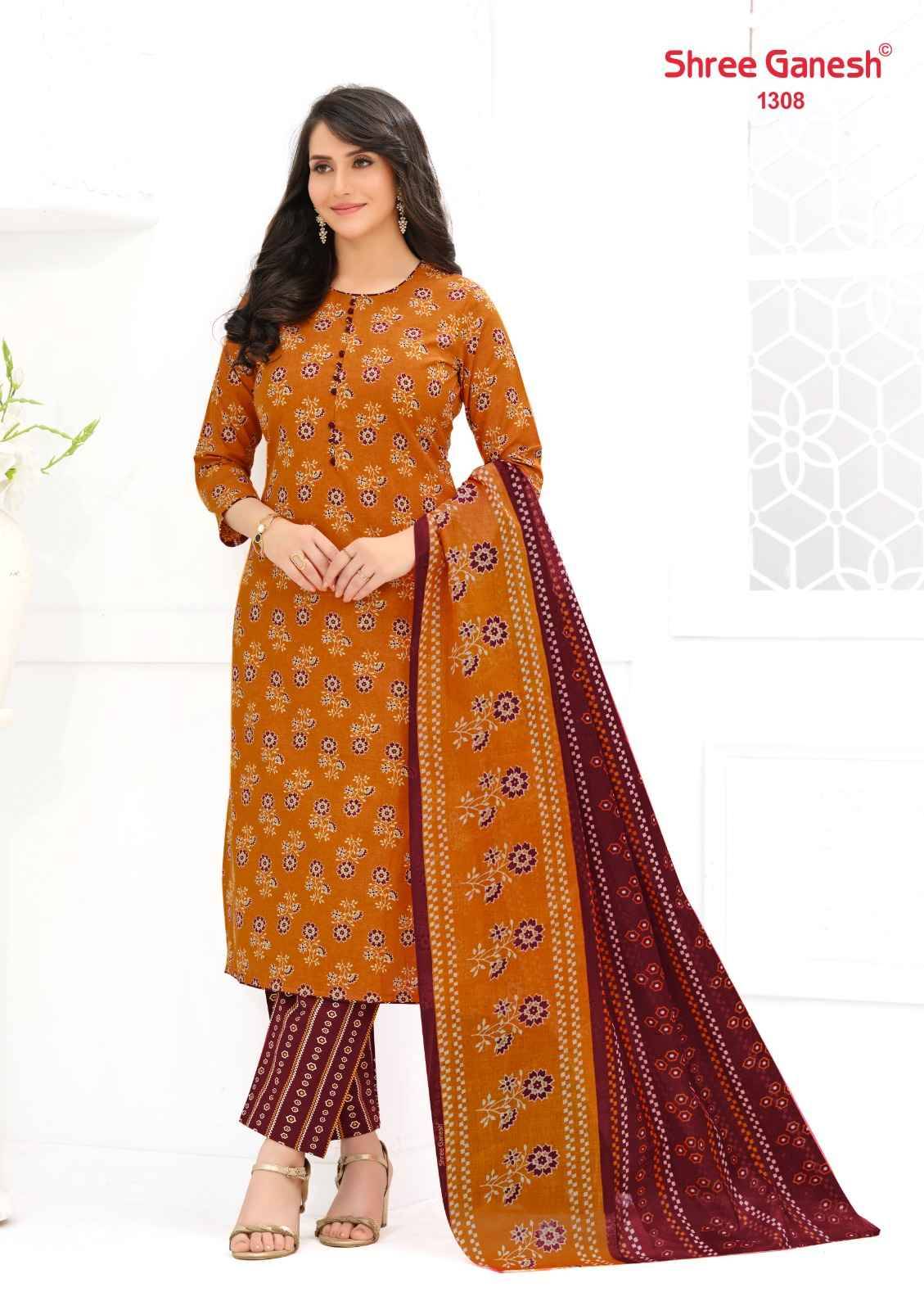 Shree Ganesh Ajrak Vol 3 Readymade Cotton Suits 12 pcs Catalog | Wholesale Surat Market
