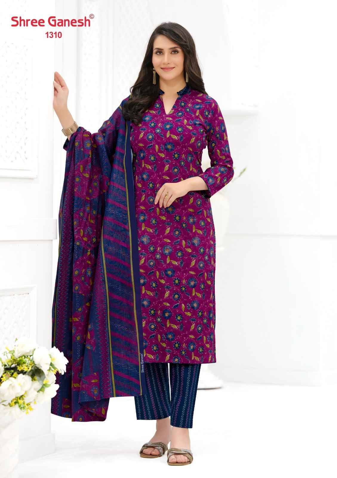 Shree Ganesh Ajrak Vol 3 Readymade Cotton Suits 12 pcs Catalog | Wholesale Surat Market