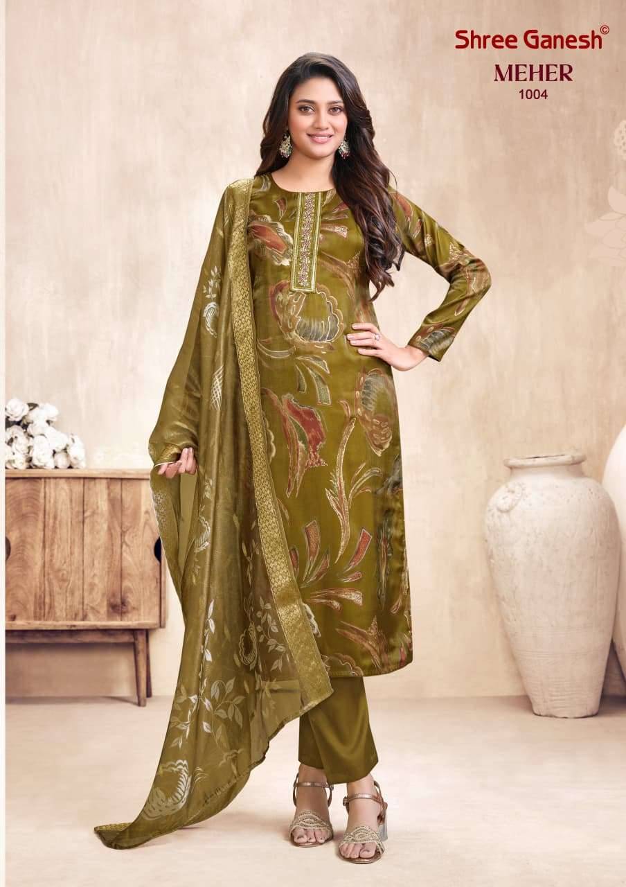 Shree Ganesh Meher Vol 1 Readymade Suits New Catalog 10 Pcs Catalog