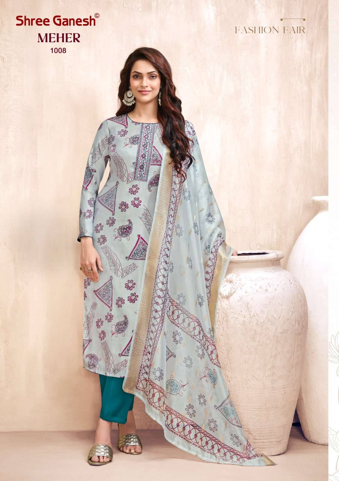 Shree Ganesh Meher Vol 1 Readymade Suits New Catalog 10 Pcs Catalog
