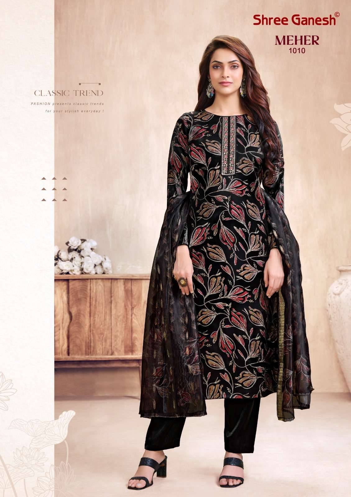 Shree Ganesh Meher Vol 1 Readymade Suits New Catalog 10 Pcs Catalog
