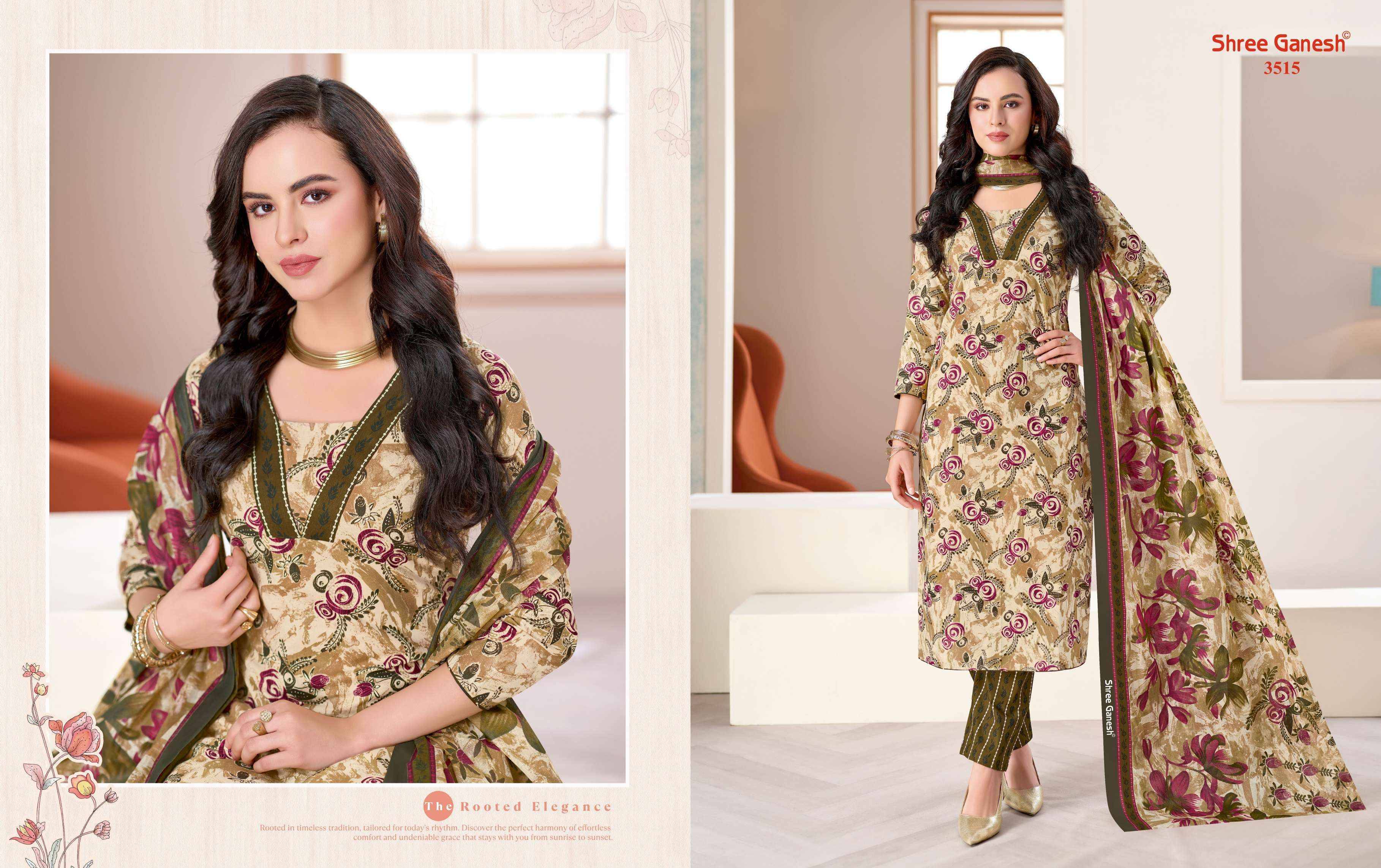 Shree Ganesh Samaiyra Vol 25 Cotton Dress Material 18 pcs catalog