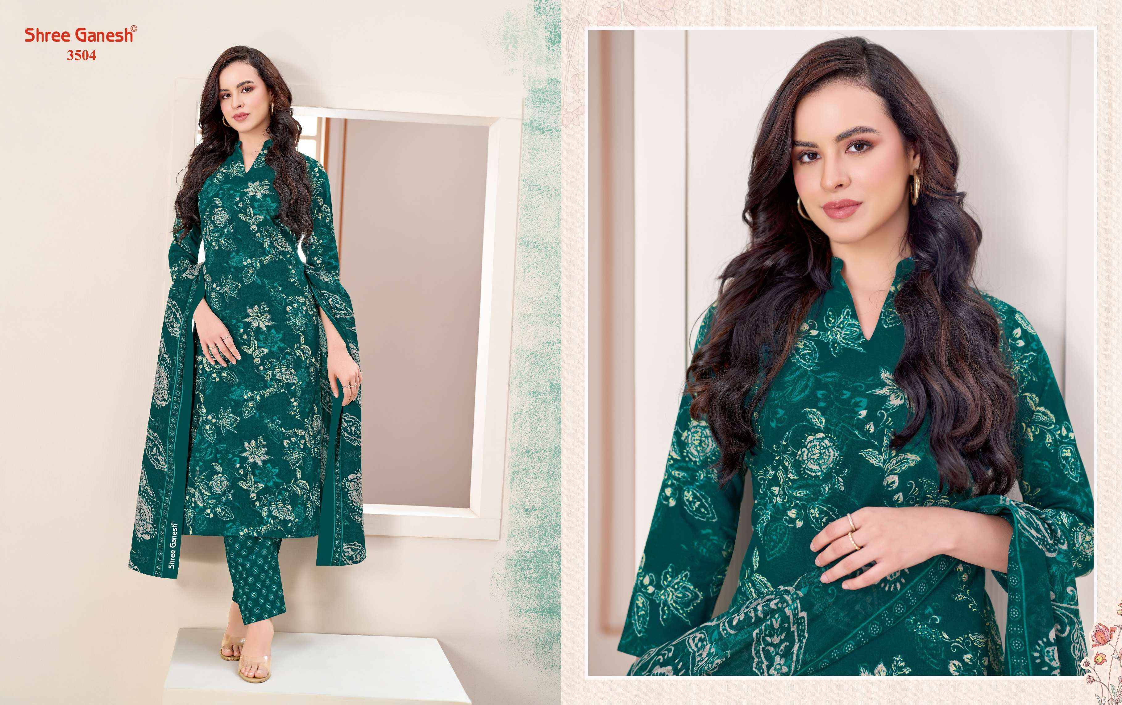 Shree Ganesh Samaiyra Vol 25 Cotton Dress Material 18 pcs catalog