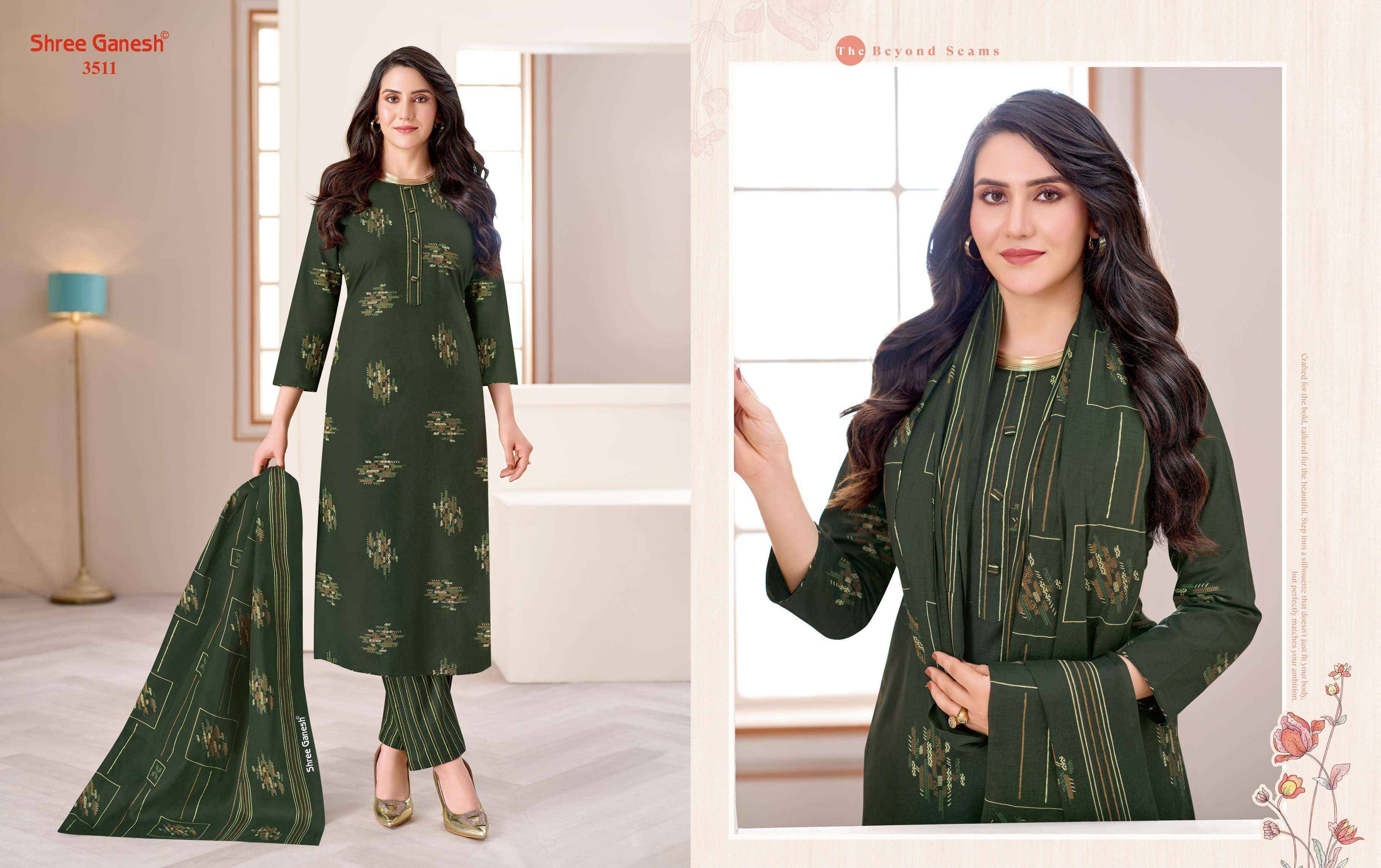 Shree Ganesh Samaiyra Vol 25 Cotton Dress Material 18 pcs catalog