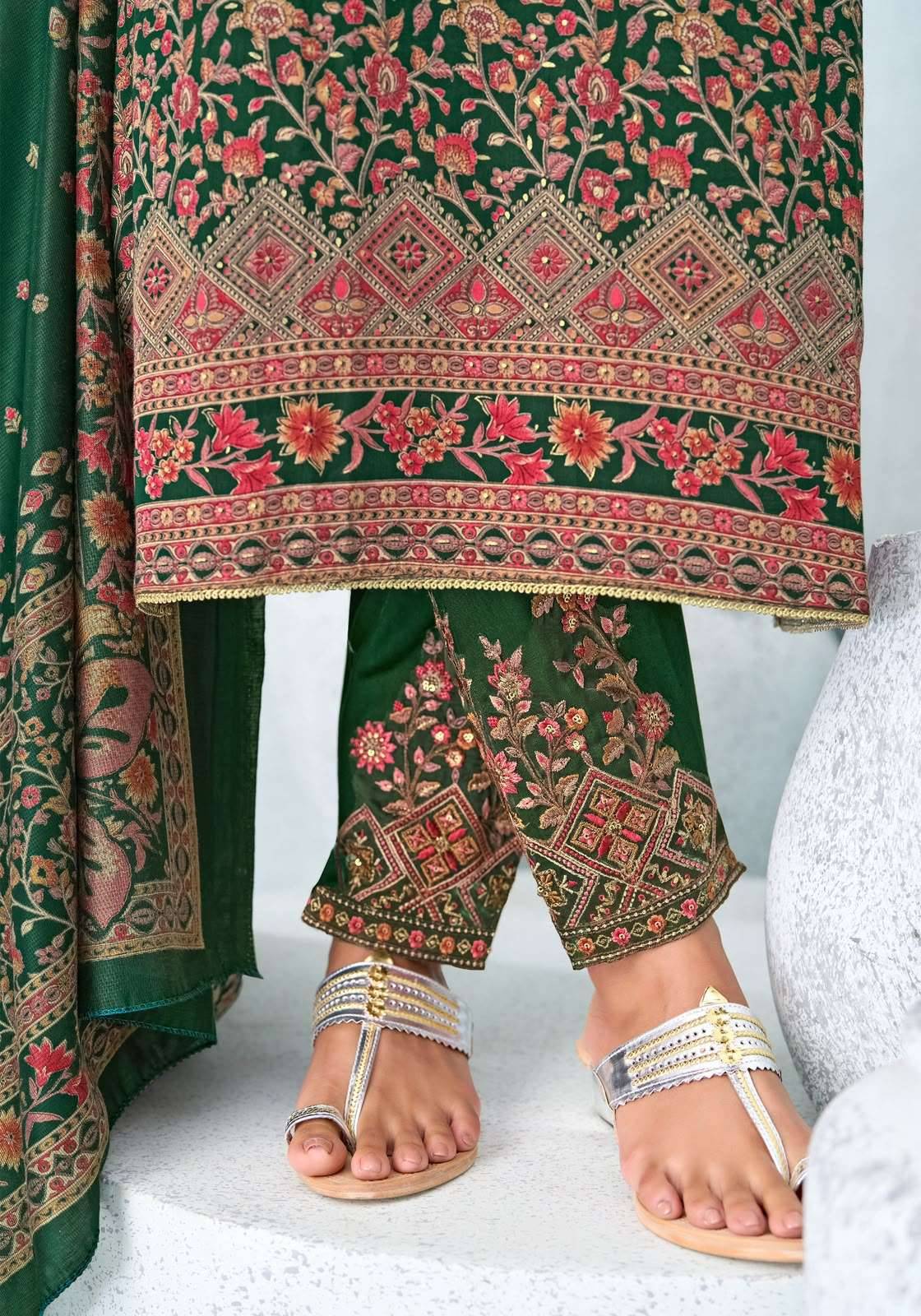 Suryajyoti Kalamkari Vol 1 Pure Jam Satin Salwar Suit _ Surat Wholesale Market 6 Pcs Catalog 