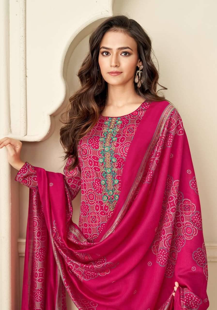 Suryajyoti Kalika Vol 1 Bandhani Salwar Suit 6 Pcs Catalog